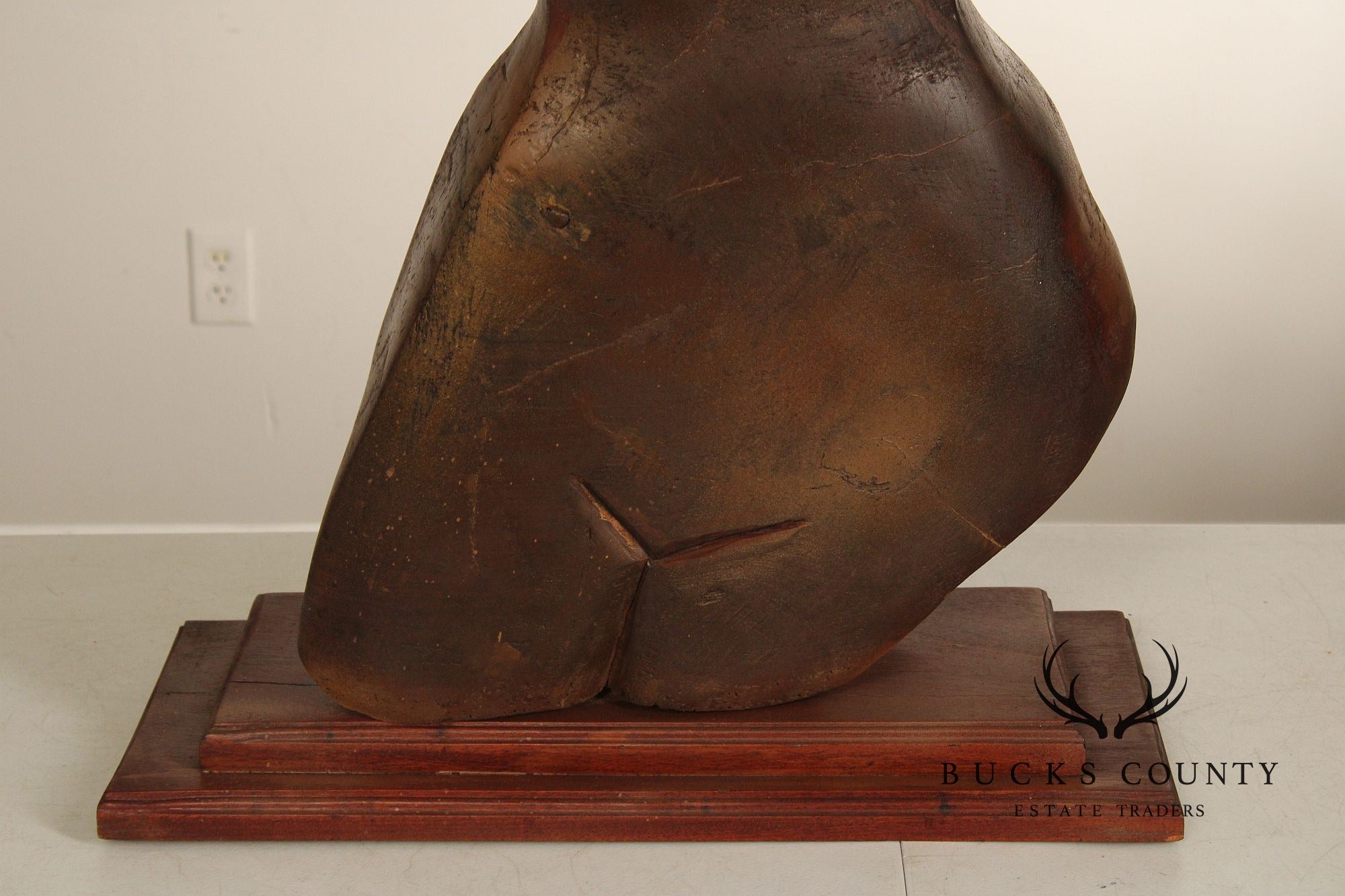 Raymond Rocklin Carved and Painted Wood Abstract Sculpture