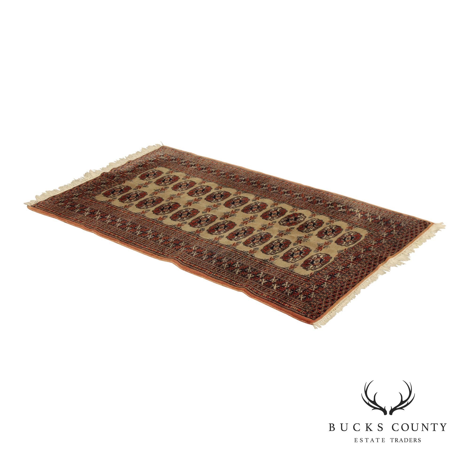 Pakistani Bokhara Wool Area Rug