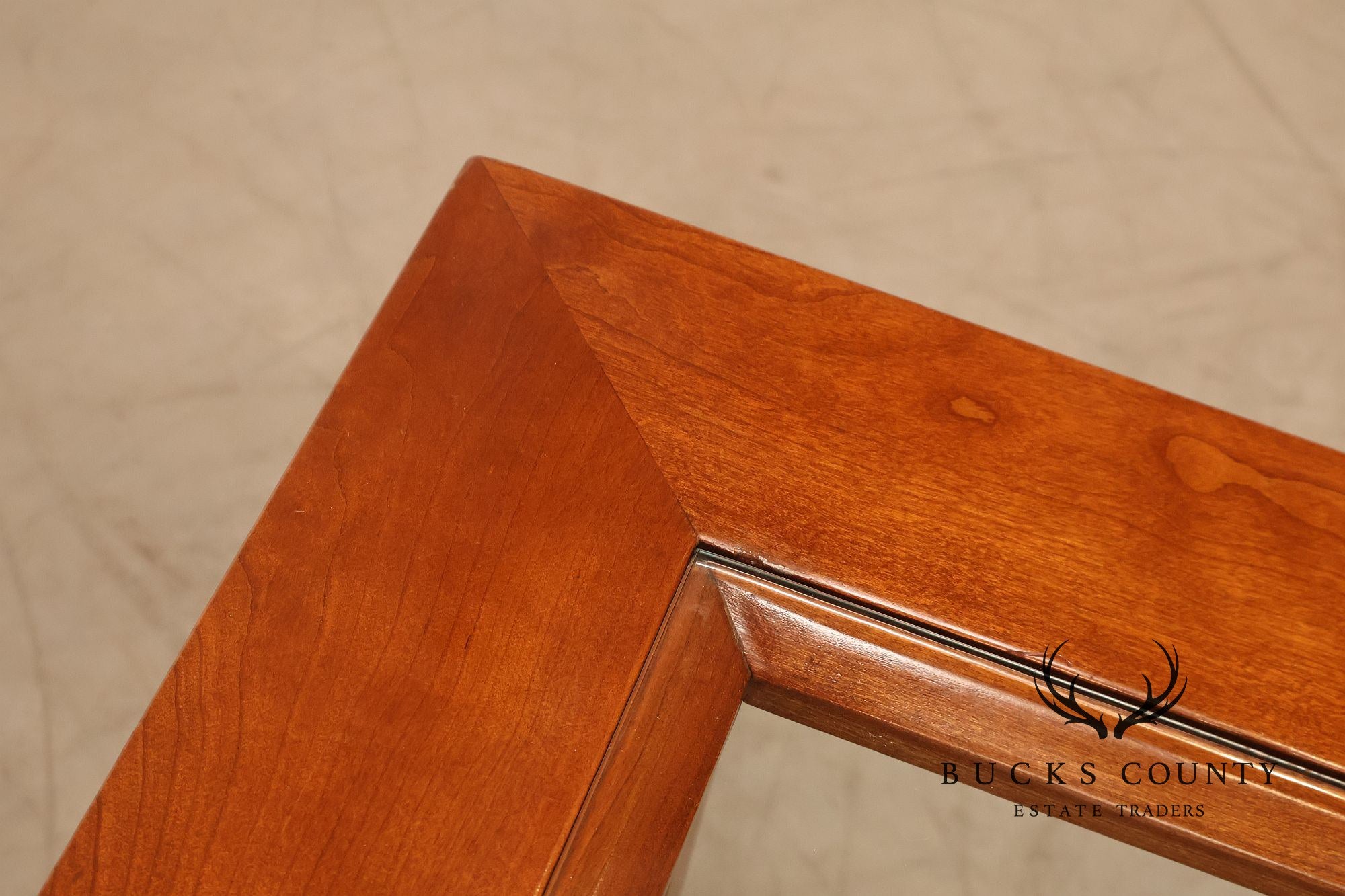 Stickley Mission Collection Glass Top Cherry Cocktail Table