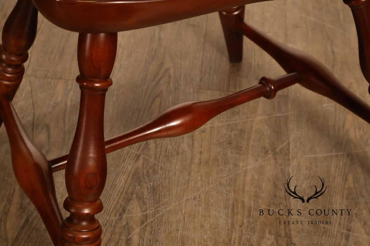 Frederick Duckloe & Bros Pair of Cherry Windsor Side Chairs