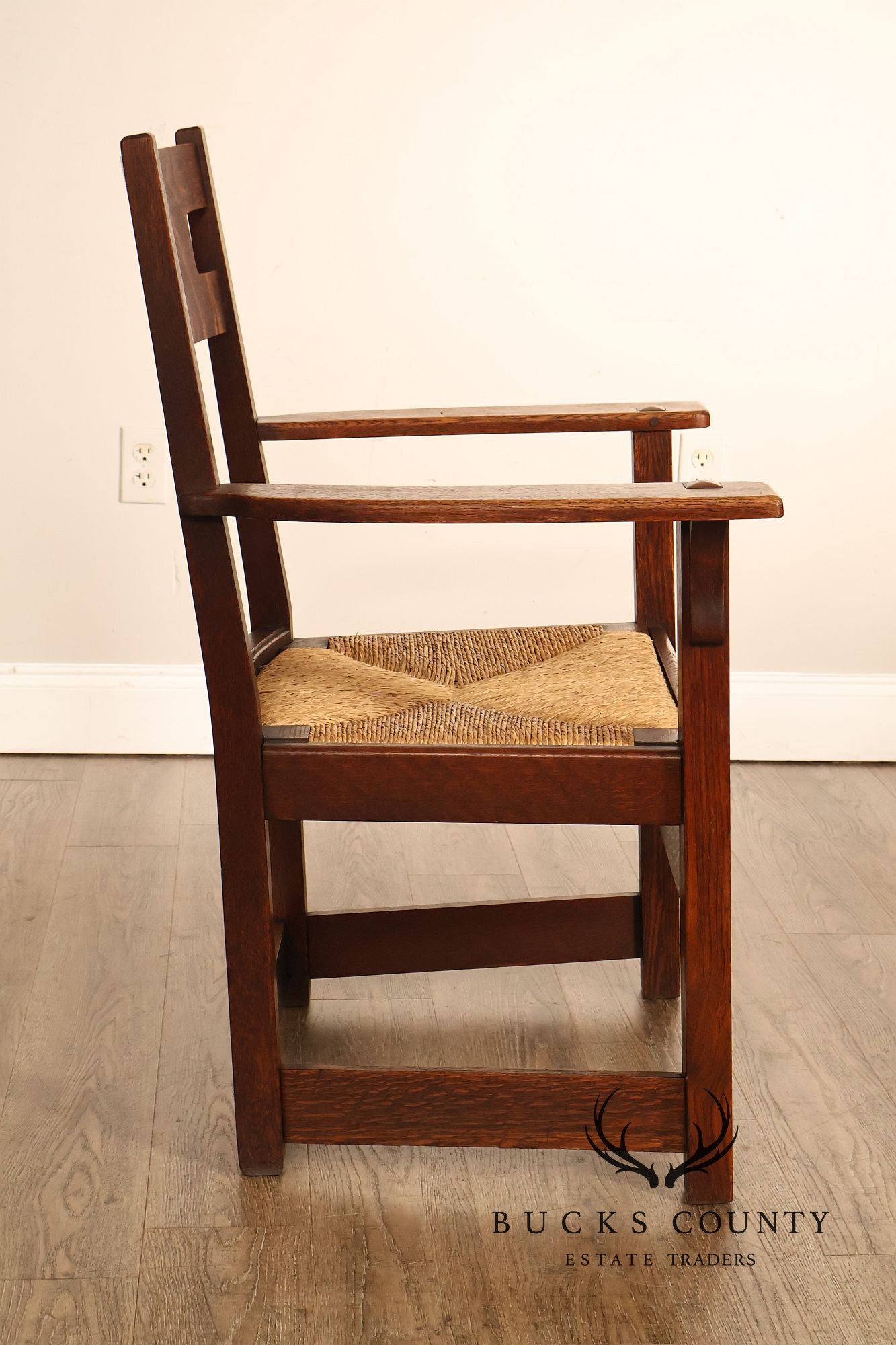 Limbert Antique Mission Oak Arts & Crafts Armchair