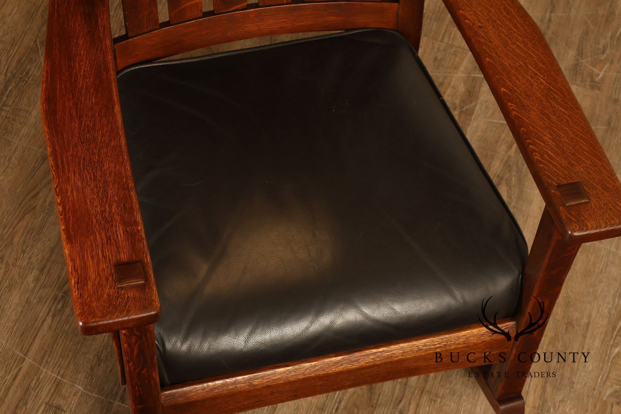 Antique L & J.G. Stickley Mission Oak Rocking Chair