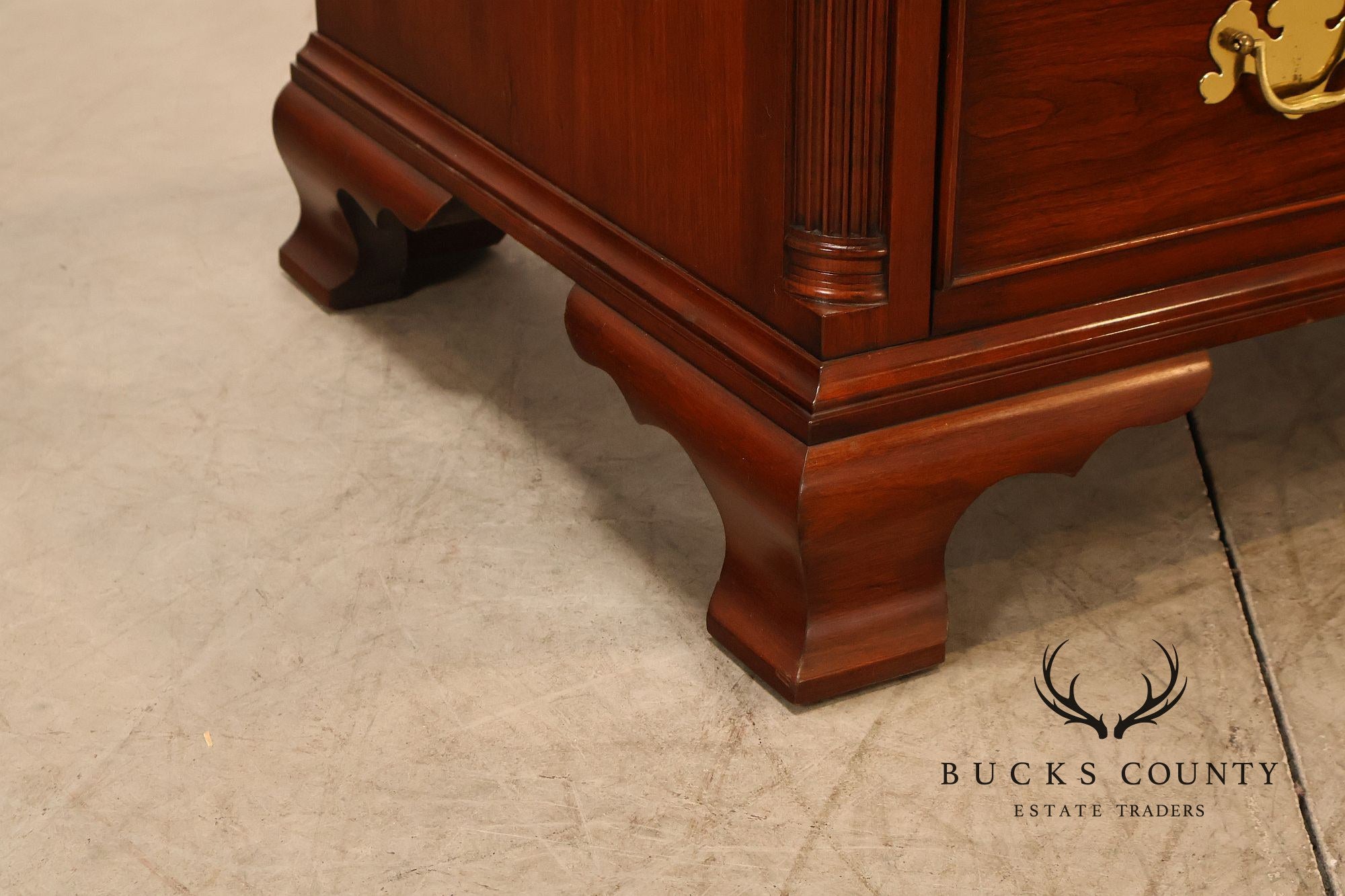 Henkel Harris Chippendale Style Cherry Double Dresser