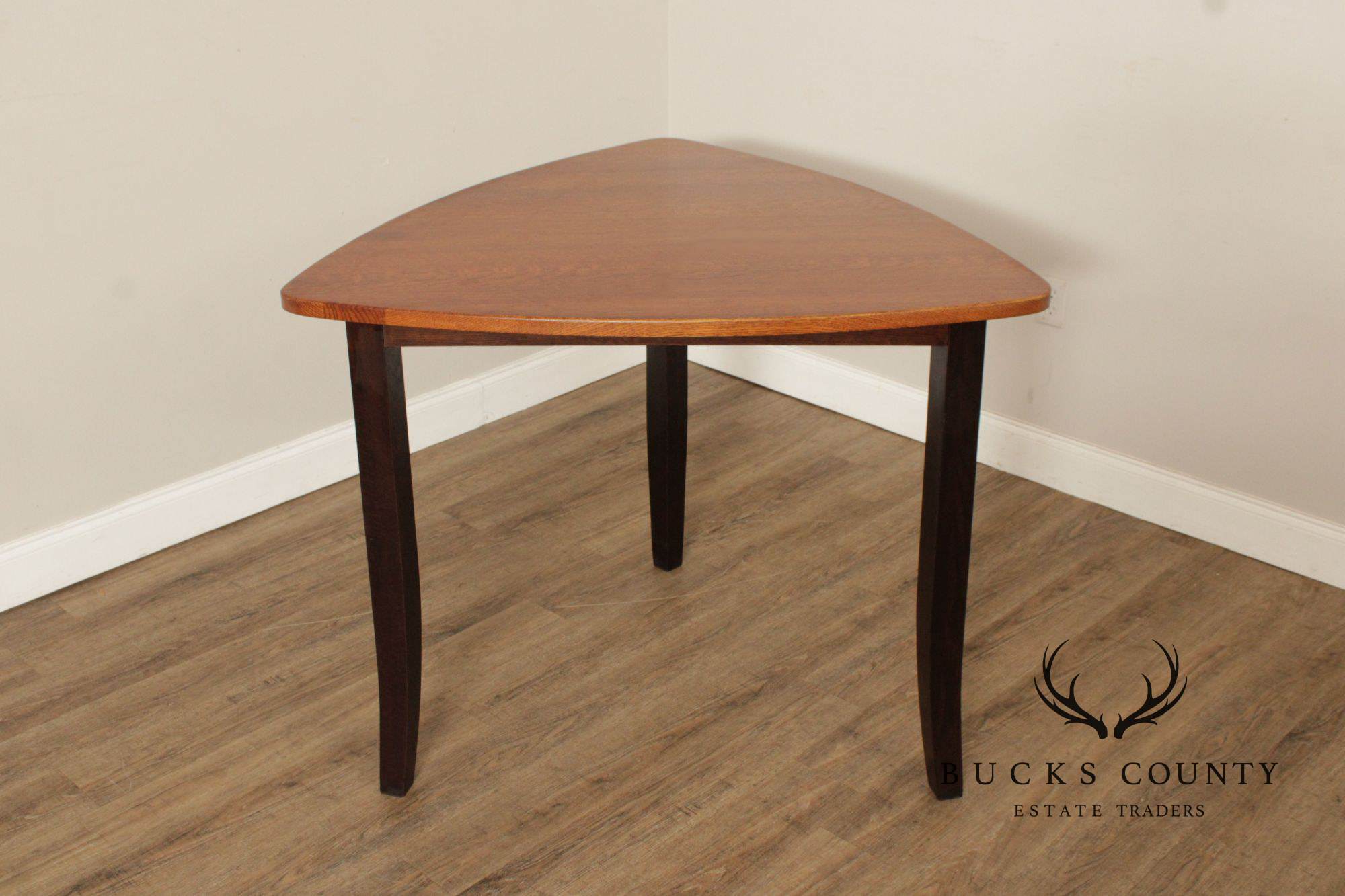 Custom Quality Modern Guitar Pick Oak Counter Height Dining Table