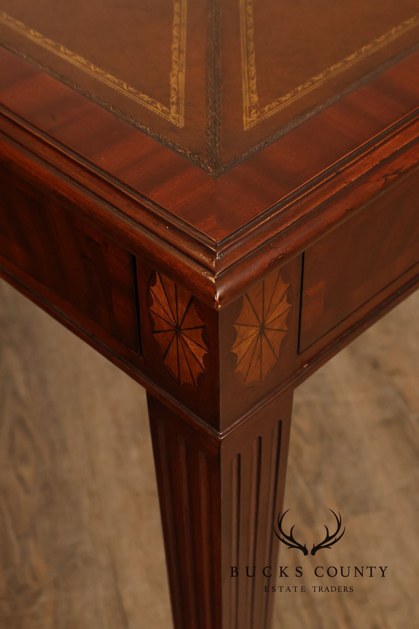 Scarborough House Federal Style Inlaid Mahogany Square Game Table