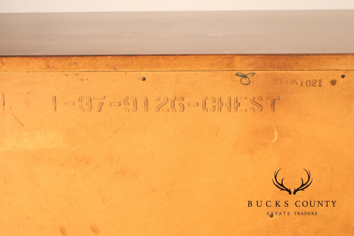 Mid Century Modern Walnut Gentleman’s Chest With Cabinet And Drawers By Basic Witz