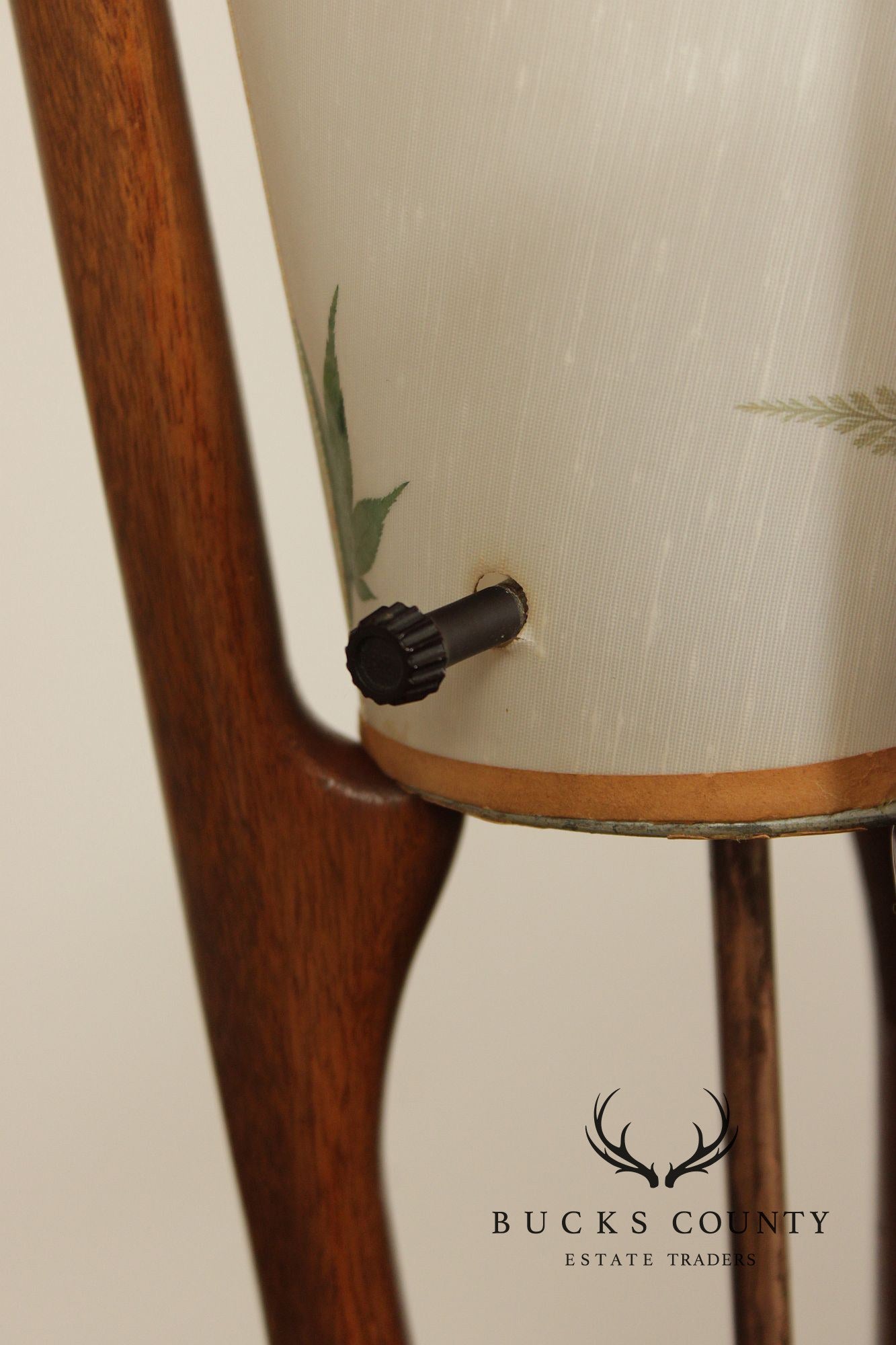 Modeline Mid Century Modern Walnut Floor Lamp