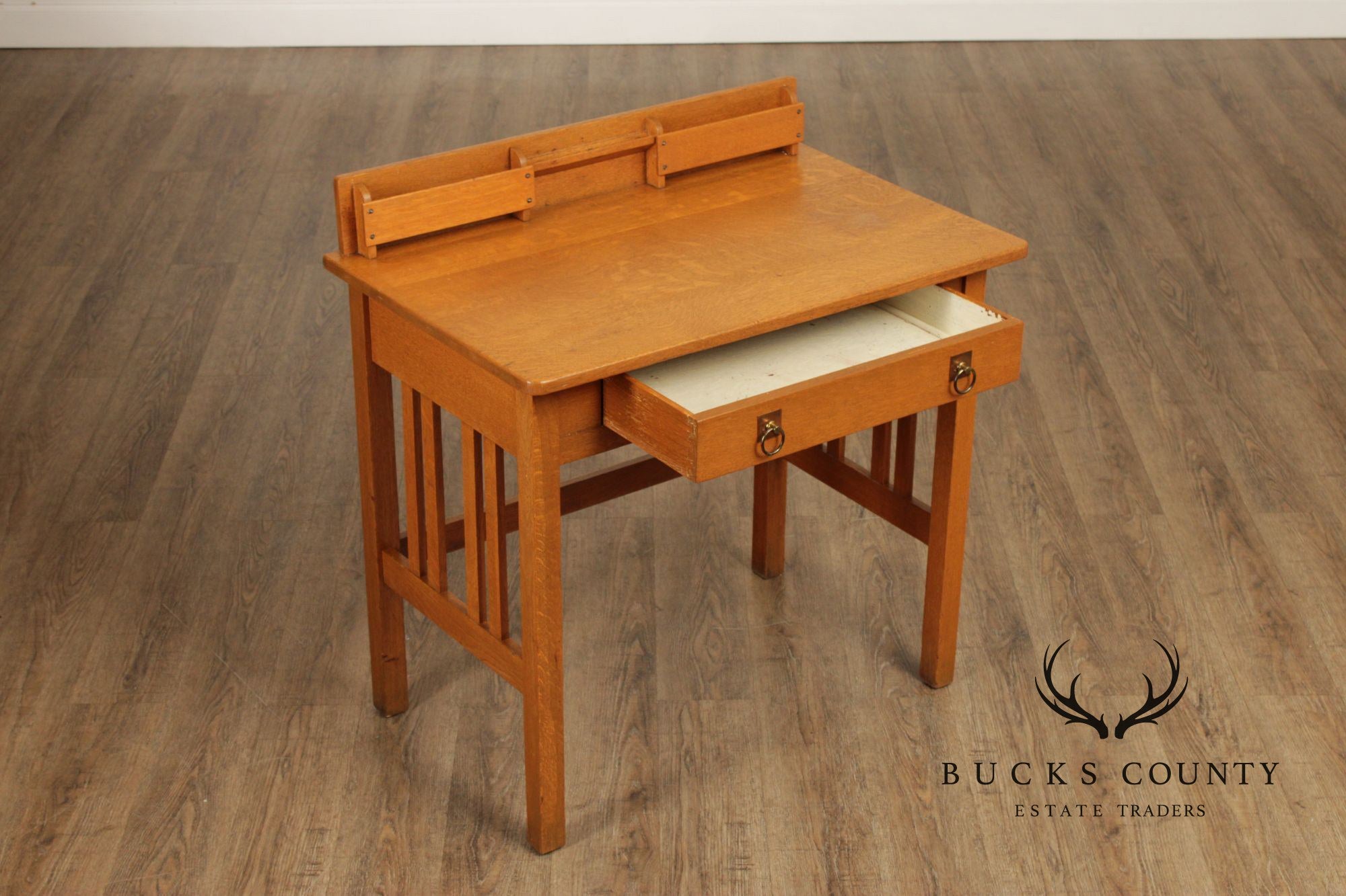 Stickley Brothers Antique Mission Oak Postcard Writing Desk