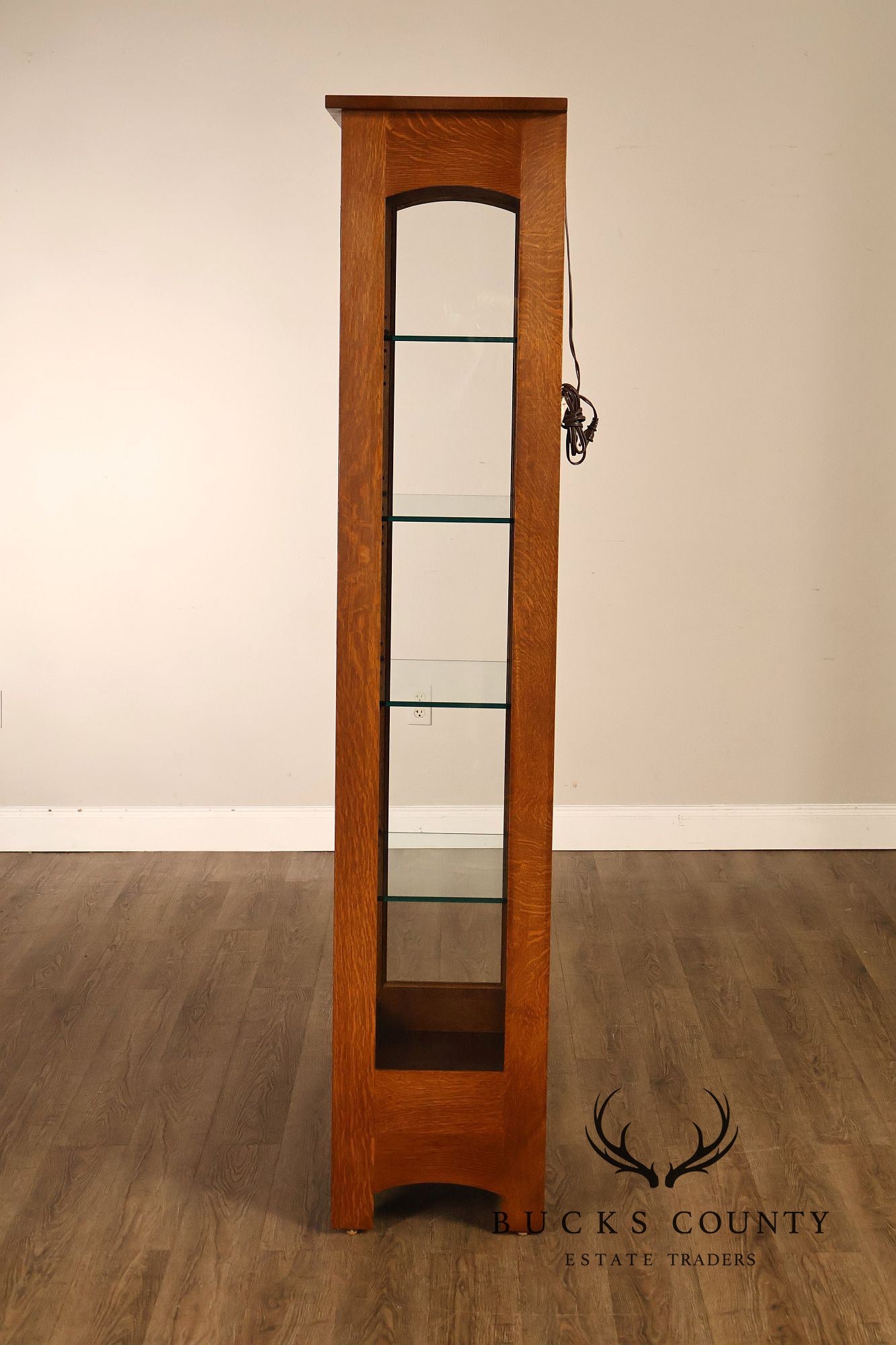 Stickley Mission Collection Oak Display Cabinet