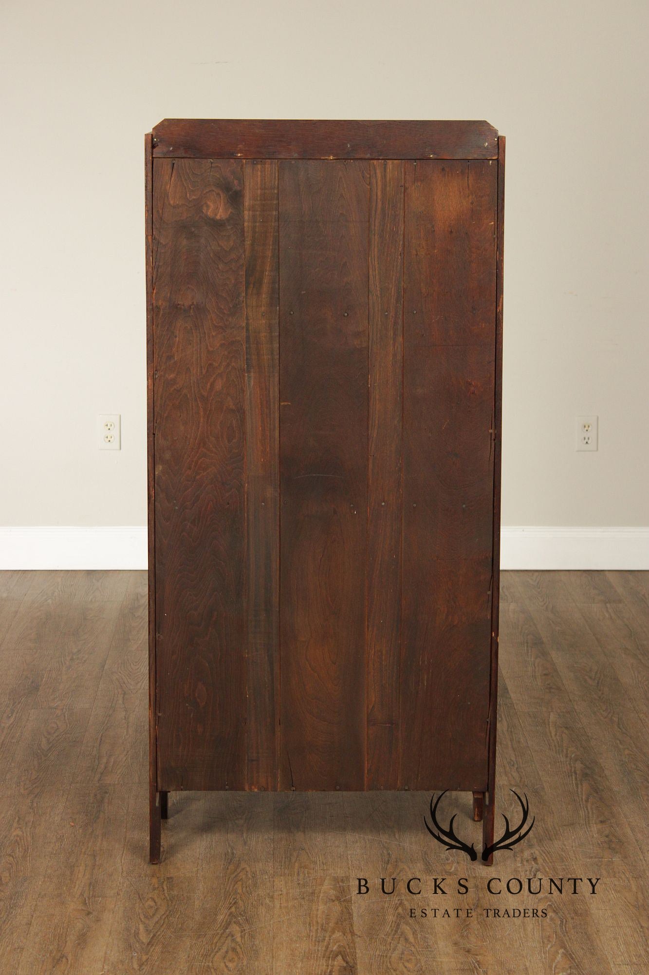 Antique Arts & Crafts Mission Oak Secretary Desk Bookcase