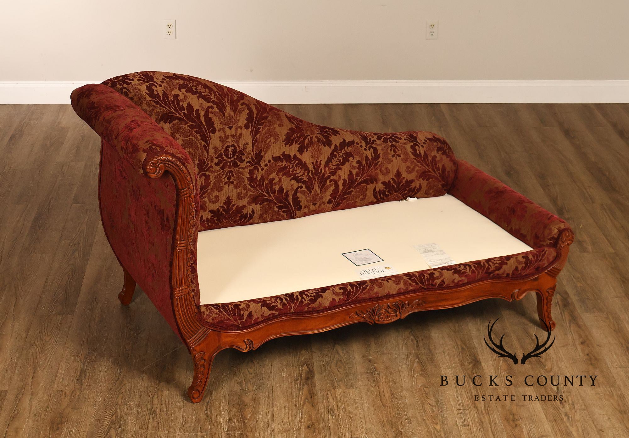 Drexel Heritage Rococo Style Chaise Lounge