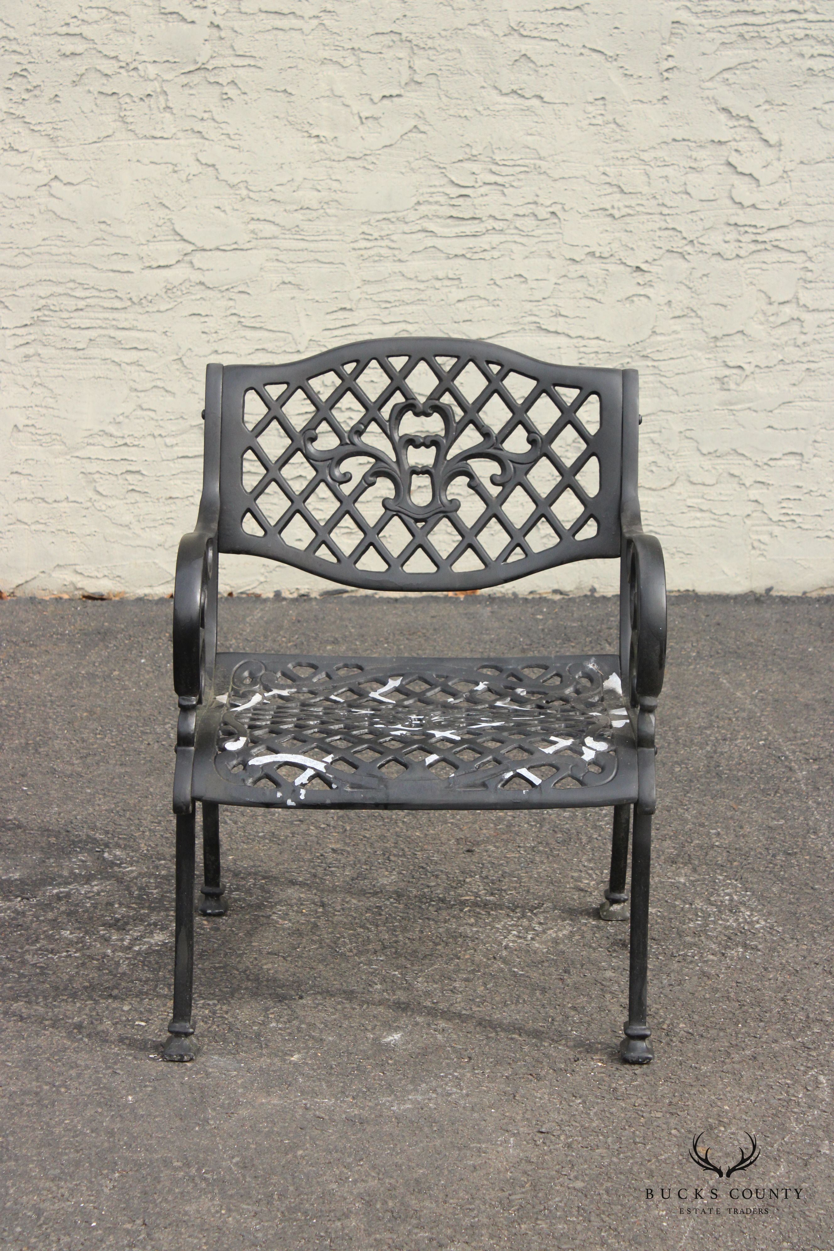 Three-Piece Cast Aluminum Outdoor Patio Seating Set