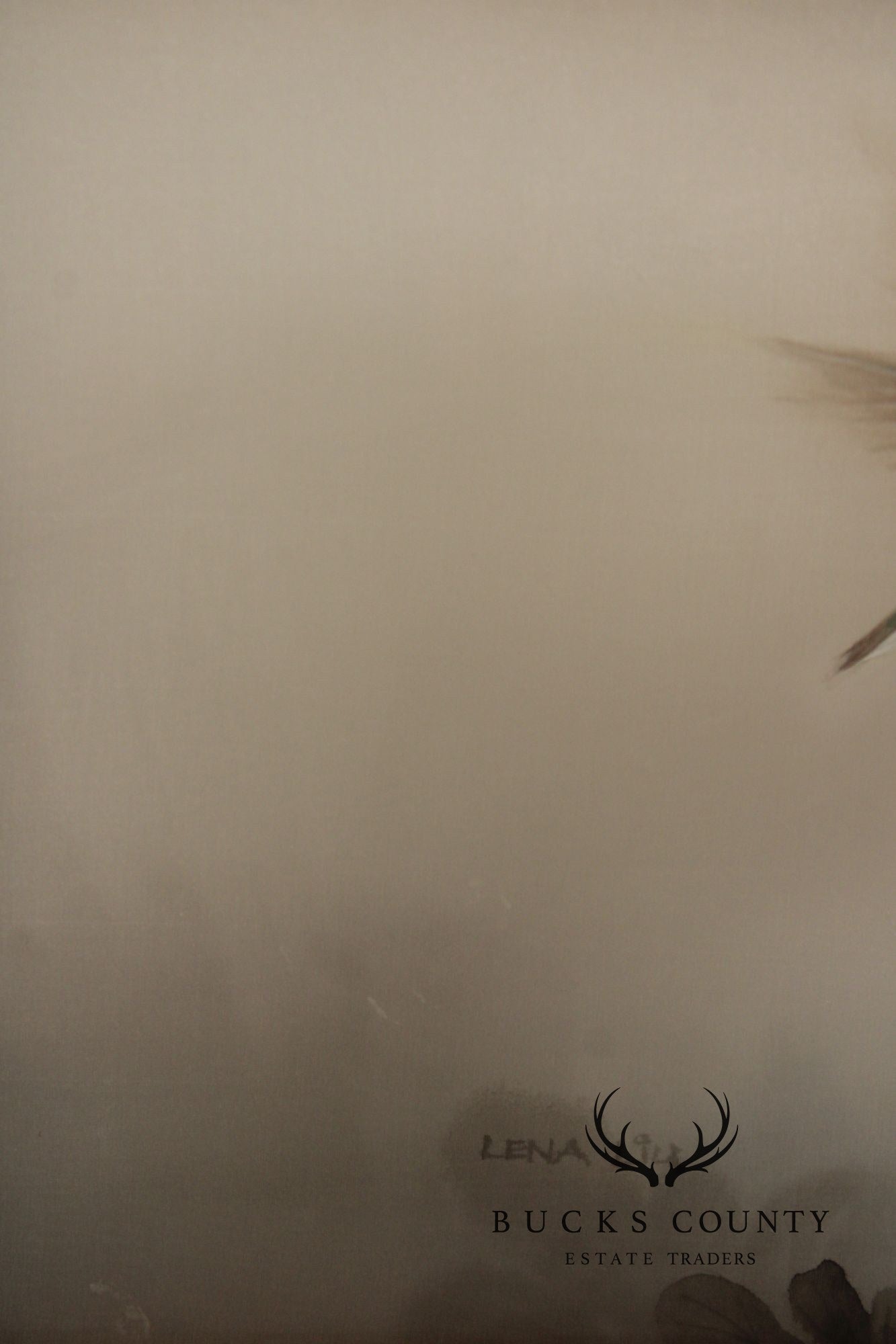 Lena Liu Chinese Pair of Bird and Flower Paintings on Silk