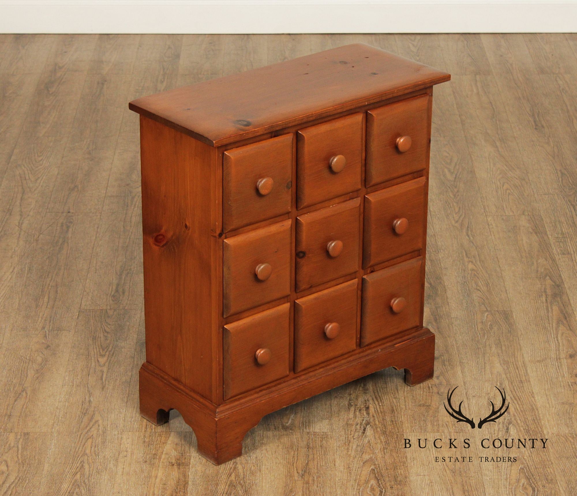 Furniture by Choyce Vintage Pine Nine-Drawer Apothecary Style Chest