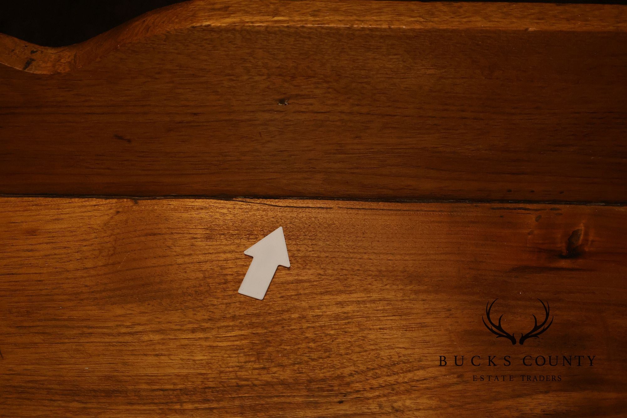 Antique Primitive Country Pine Three-Drawer Chest