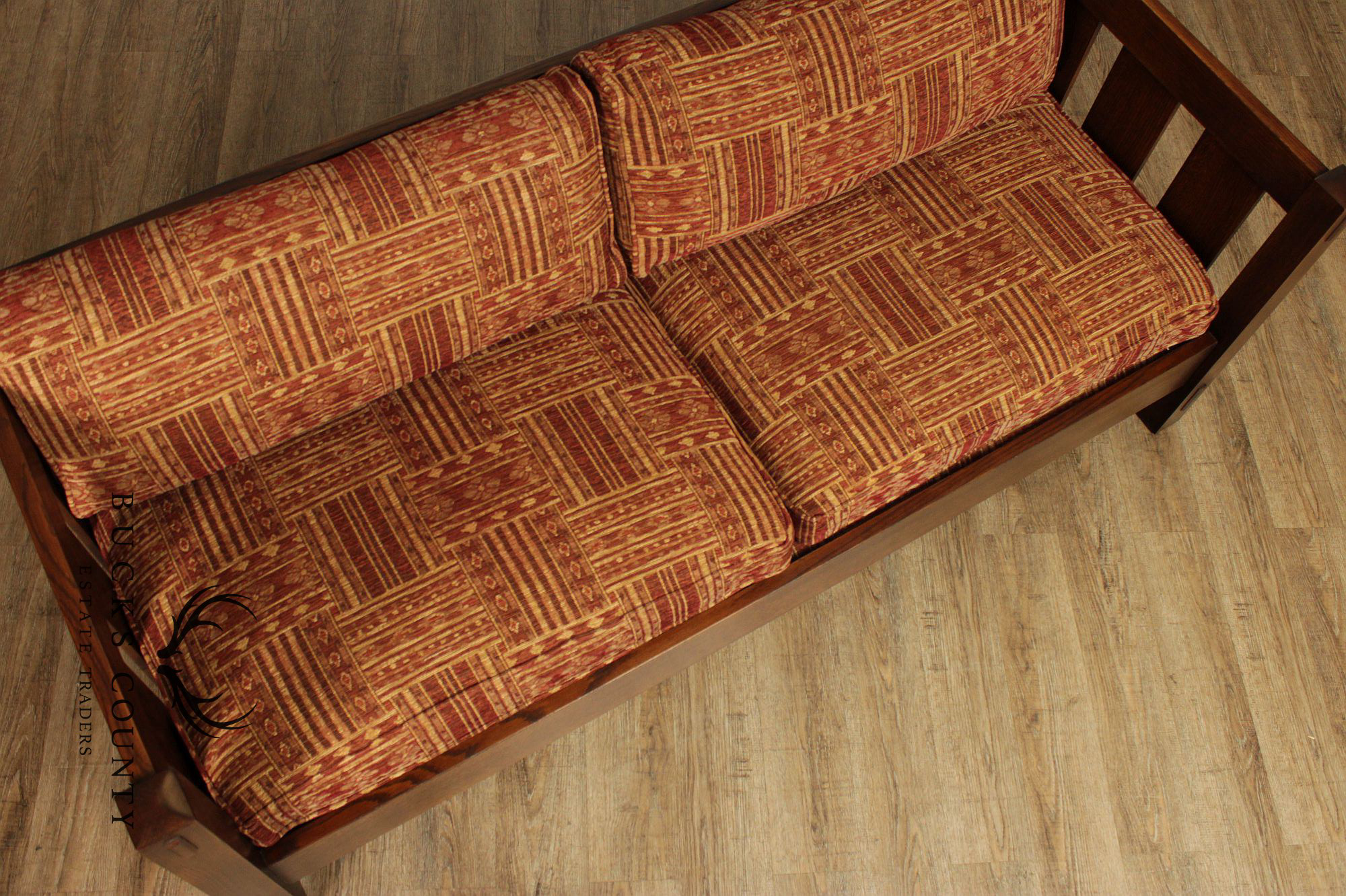 Stickley Mission Collection Oak Settle Sofa