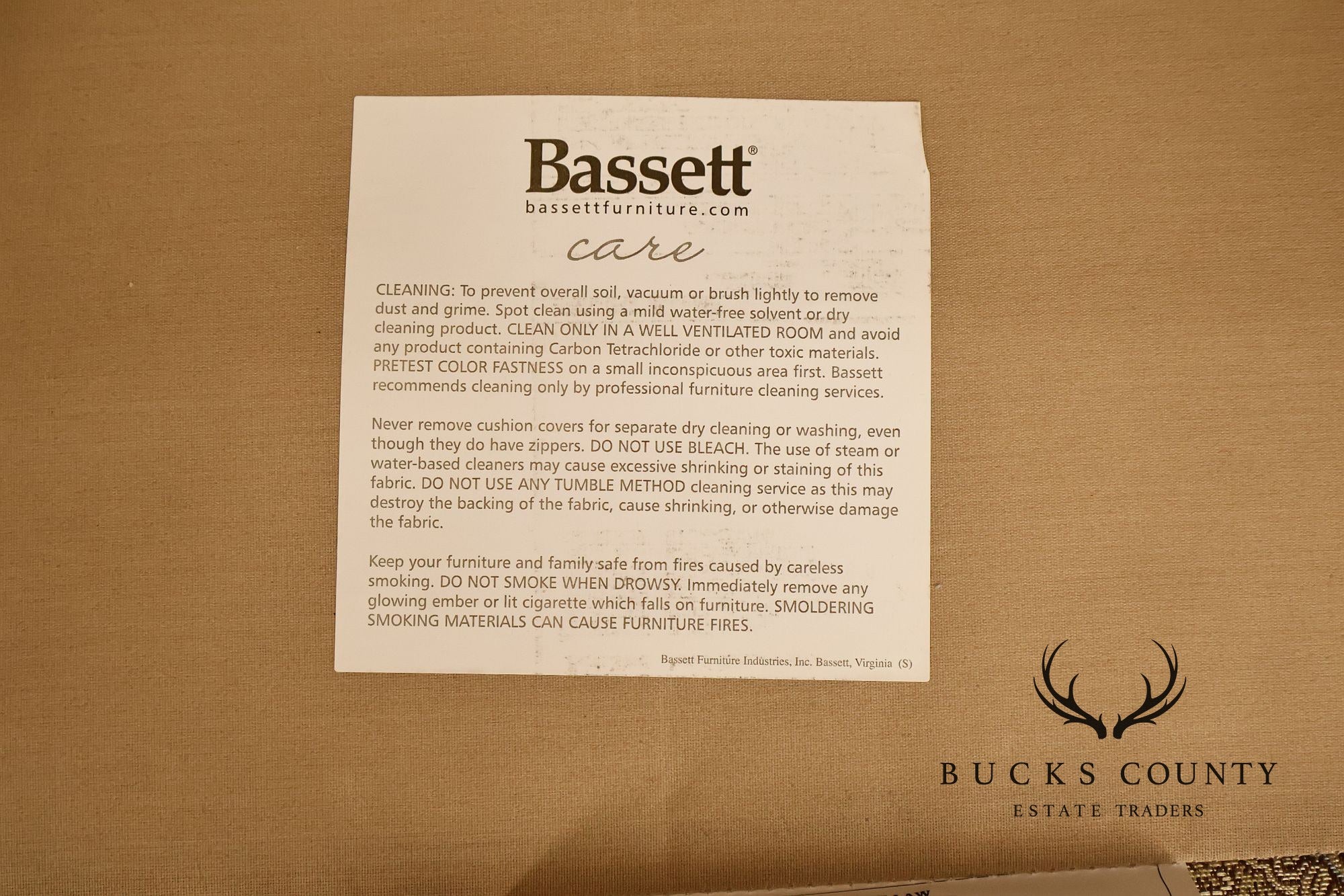 Bassett Traditional Style Upholstered Lounge Chair