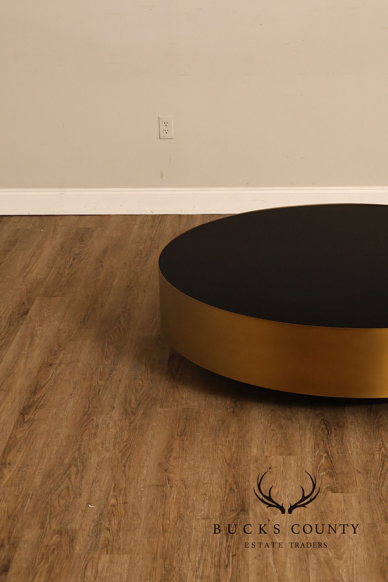 Restoration Hardware 'Moore' Glass Top Coffee Table