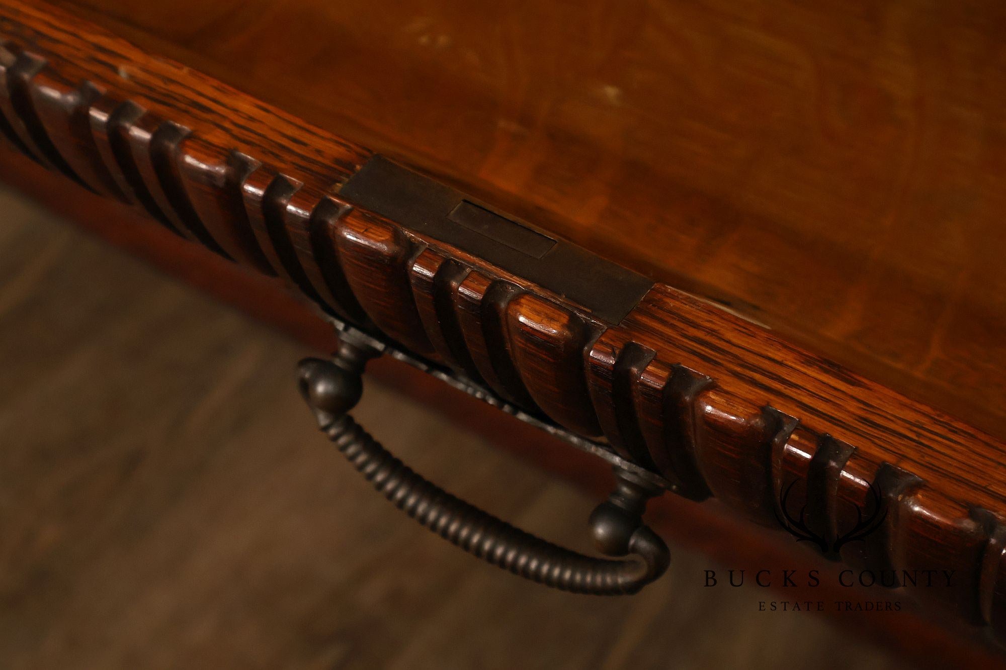 Victorian Carved Oak Library Table With Griffin Supports