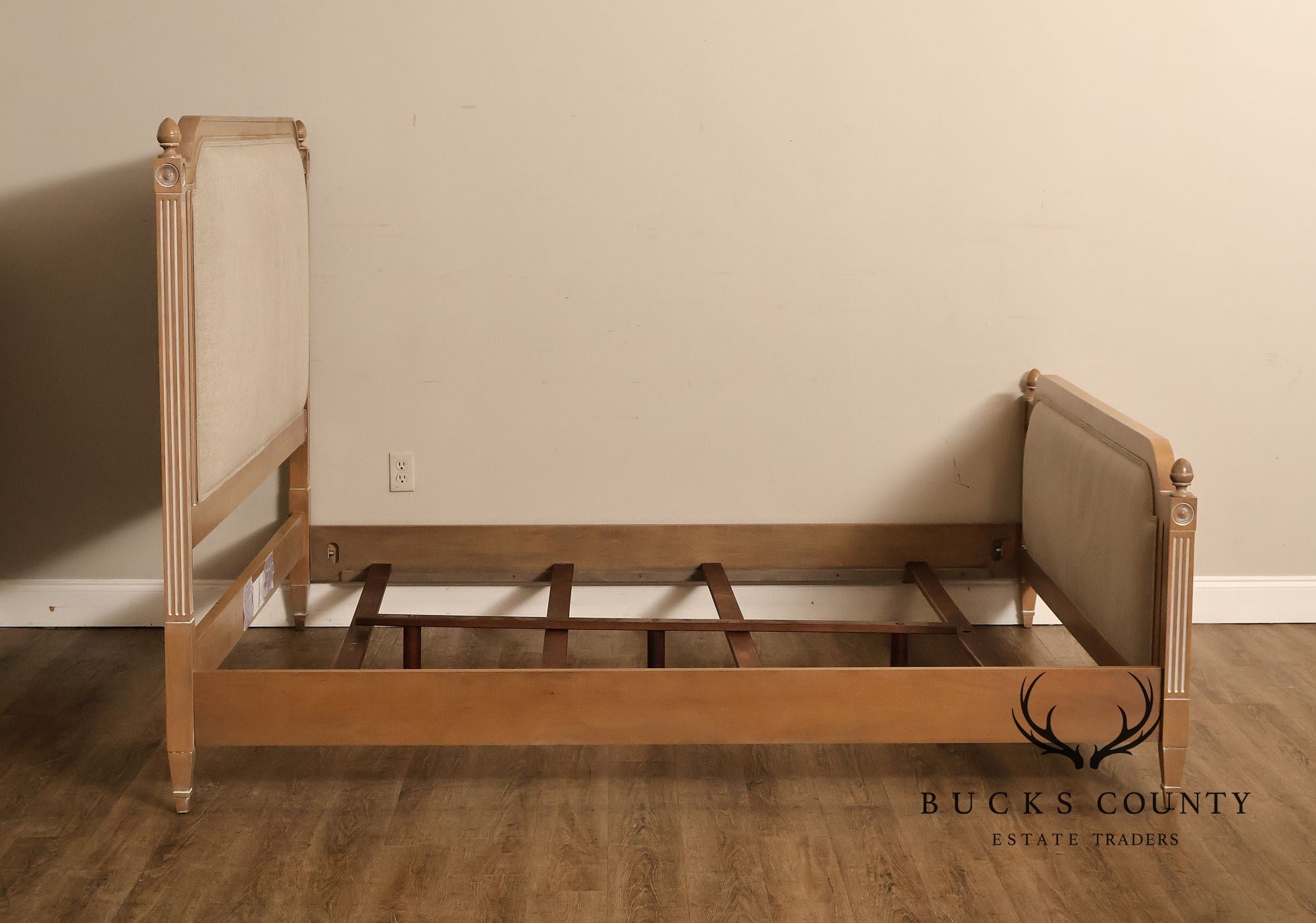 Ethan Allen King 'Allesandra' Upholstered Bed Frame