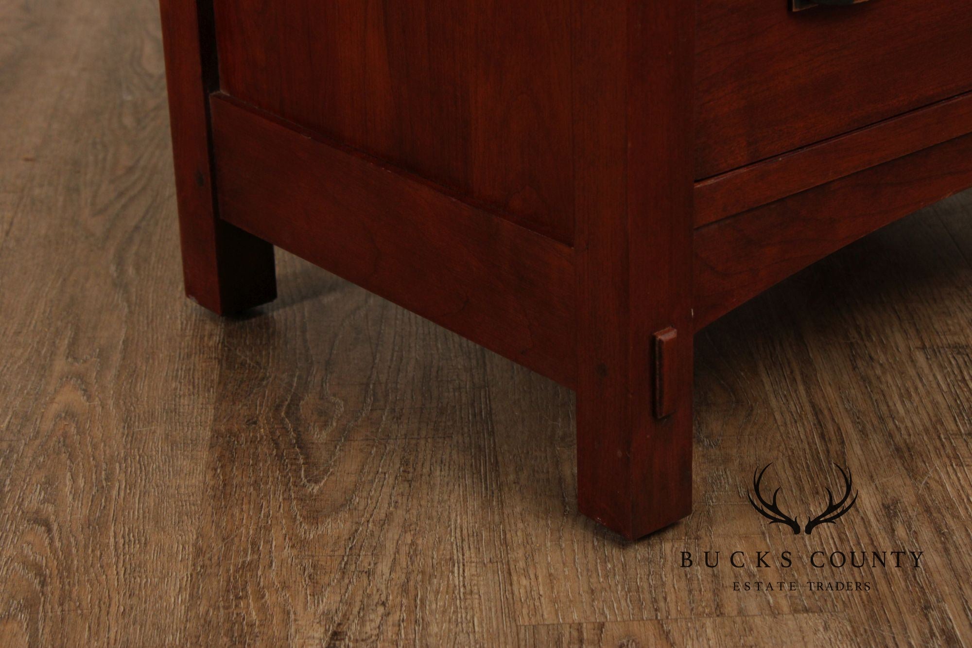 Stickley Mission Collection Pair of Cherry Three-Drawer Night Stands
