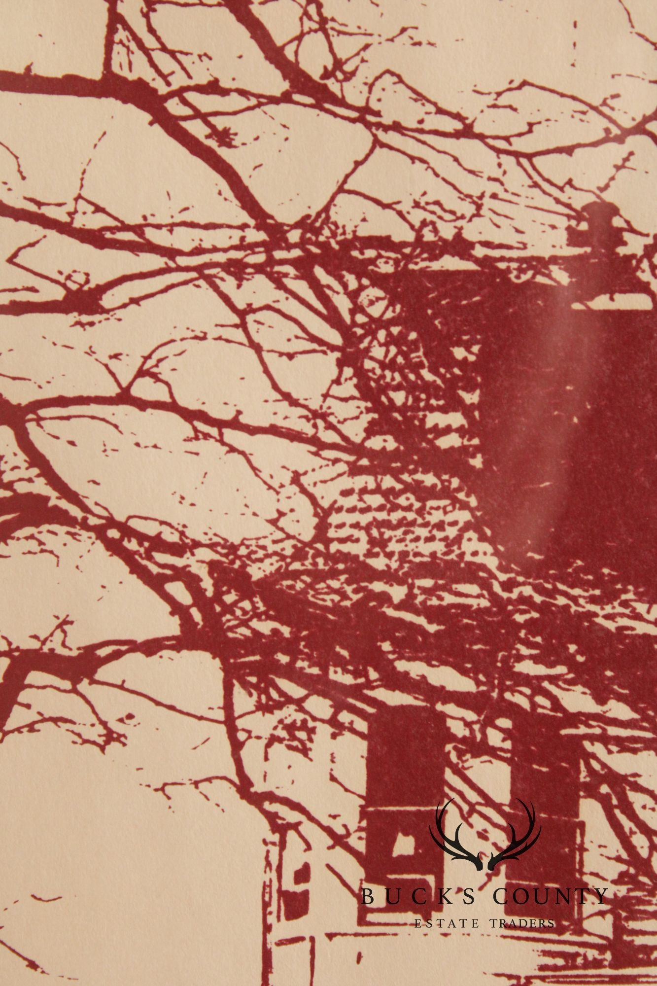 Shelley Simon Framed Linocut, Historic Cape May Douglas Gregory House