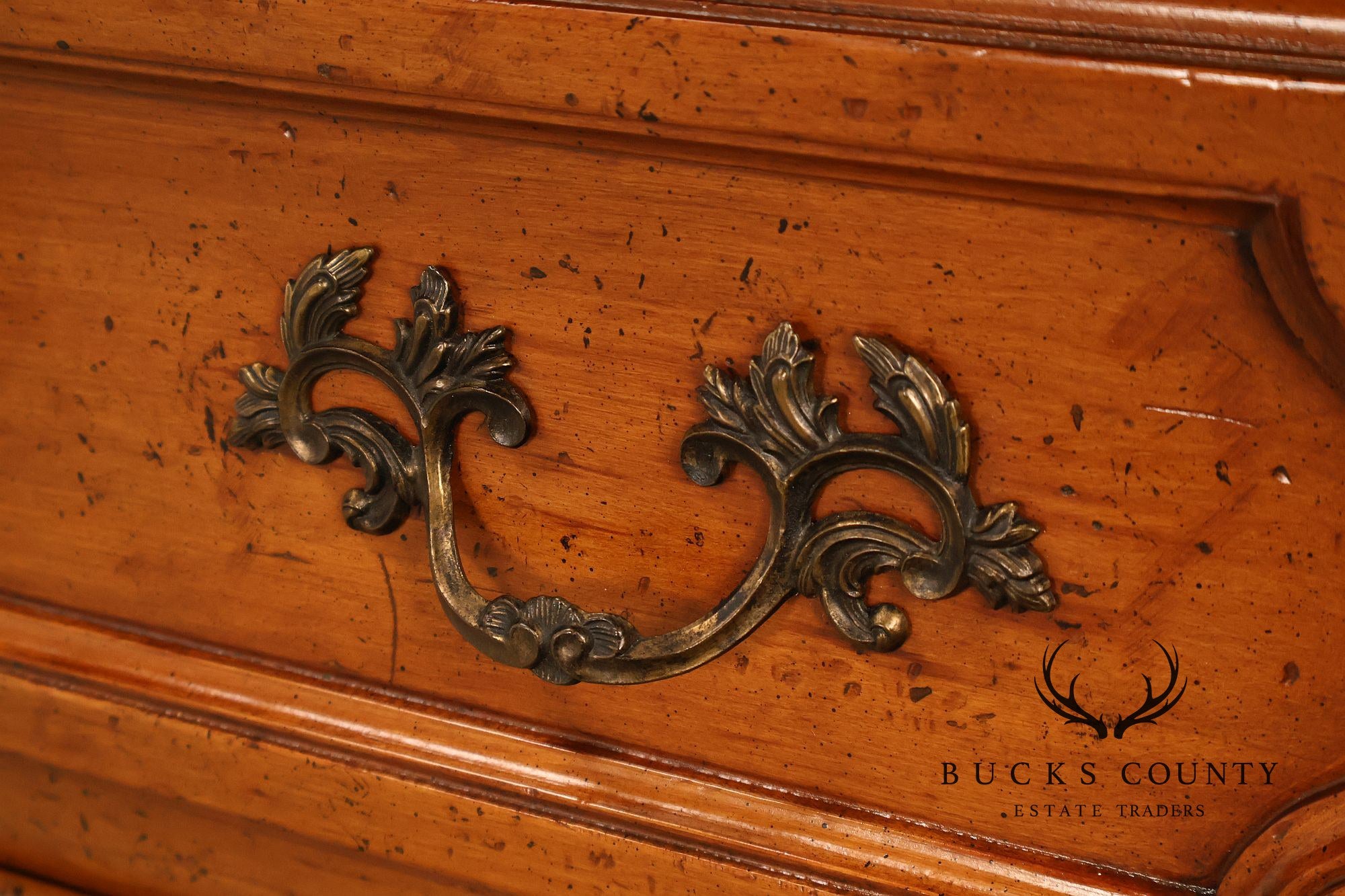 Baker Milling Road Pair Of French Country Nightstands Bombe Chests