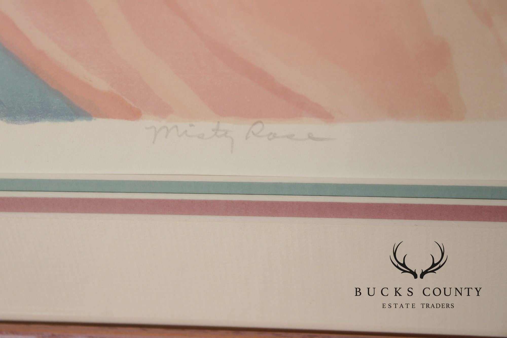 Jane Bazinet Framed Serigraph Print, 'Misty Road'