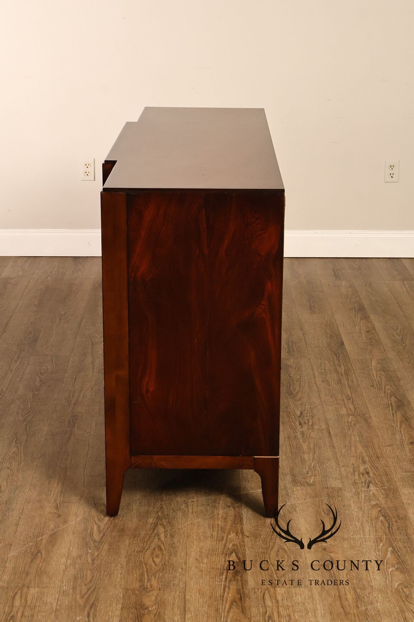 Caracole Modern Nine Drawer Mahogany Long Dresser