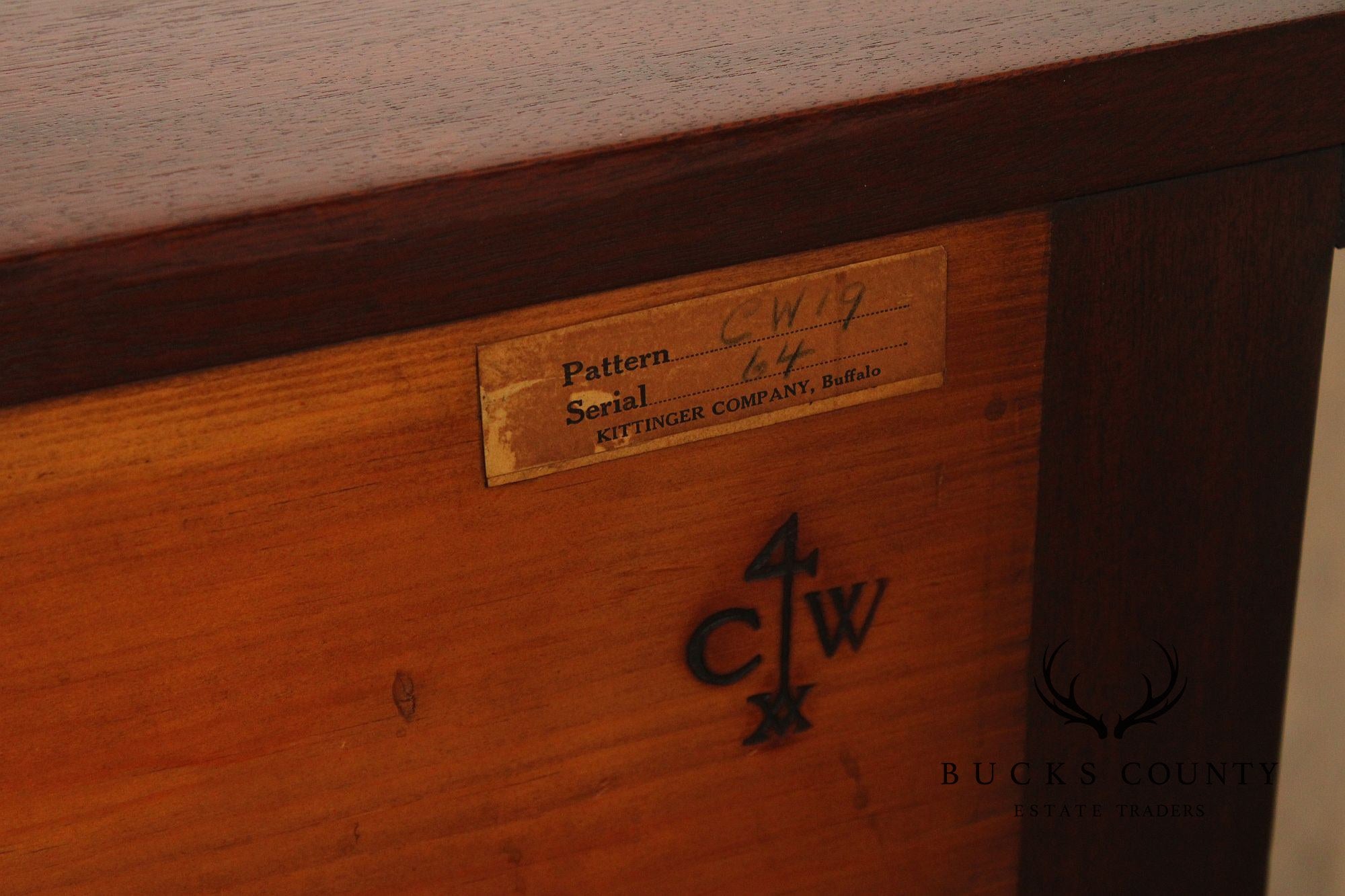 Kittinger Colonial Williamsburg Mahogany Chippendale Style Lowboy