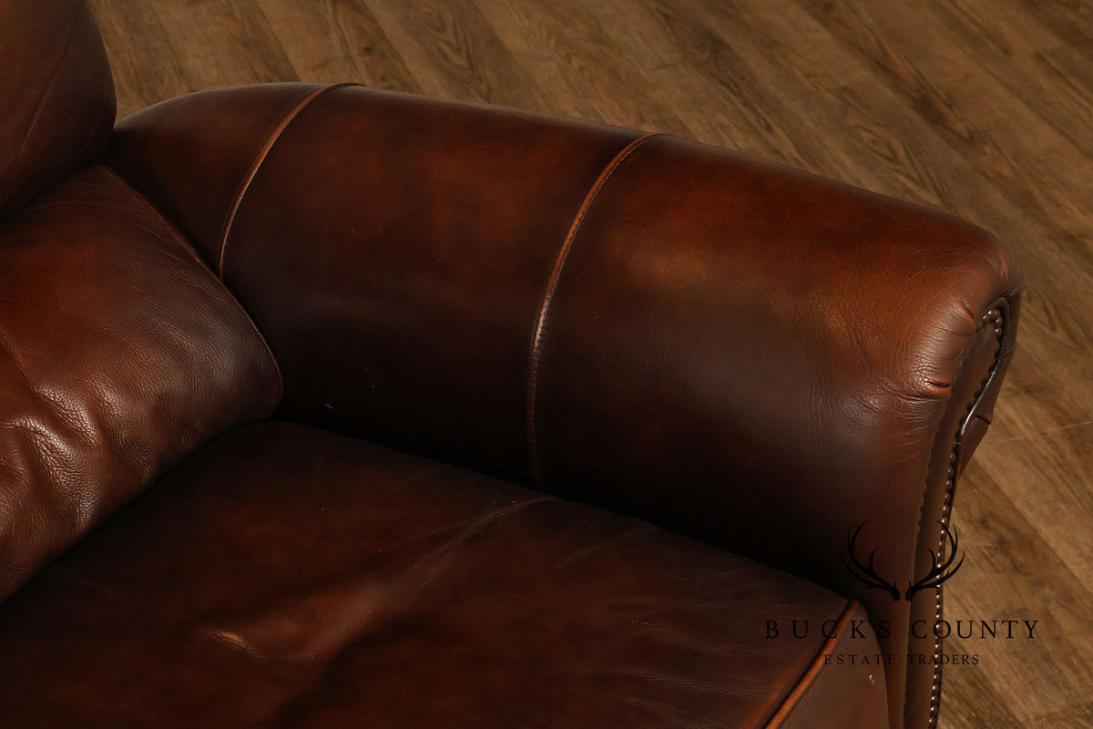 Traditional Brown Reclining Club Chair