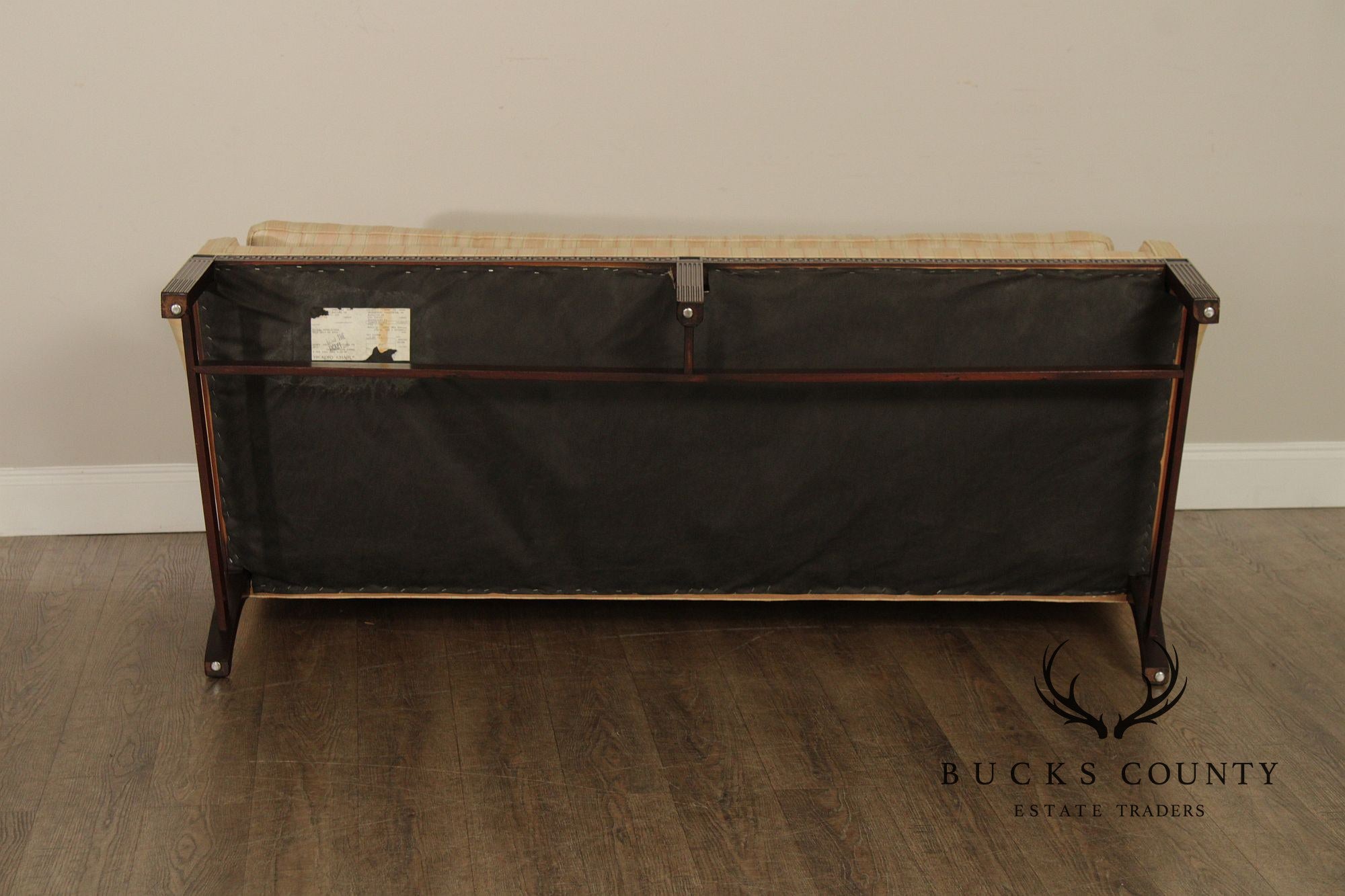 Hickory Chair Chippendale Style Mahogany Camelback Sofa