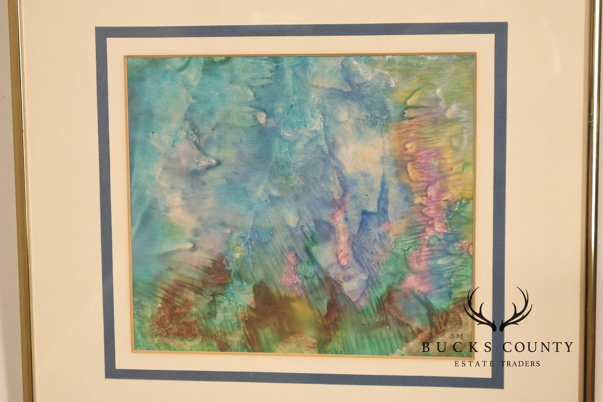 Suzanne Marinell Melted Wax Painting, Underwater