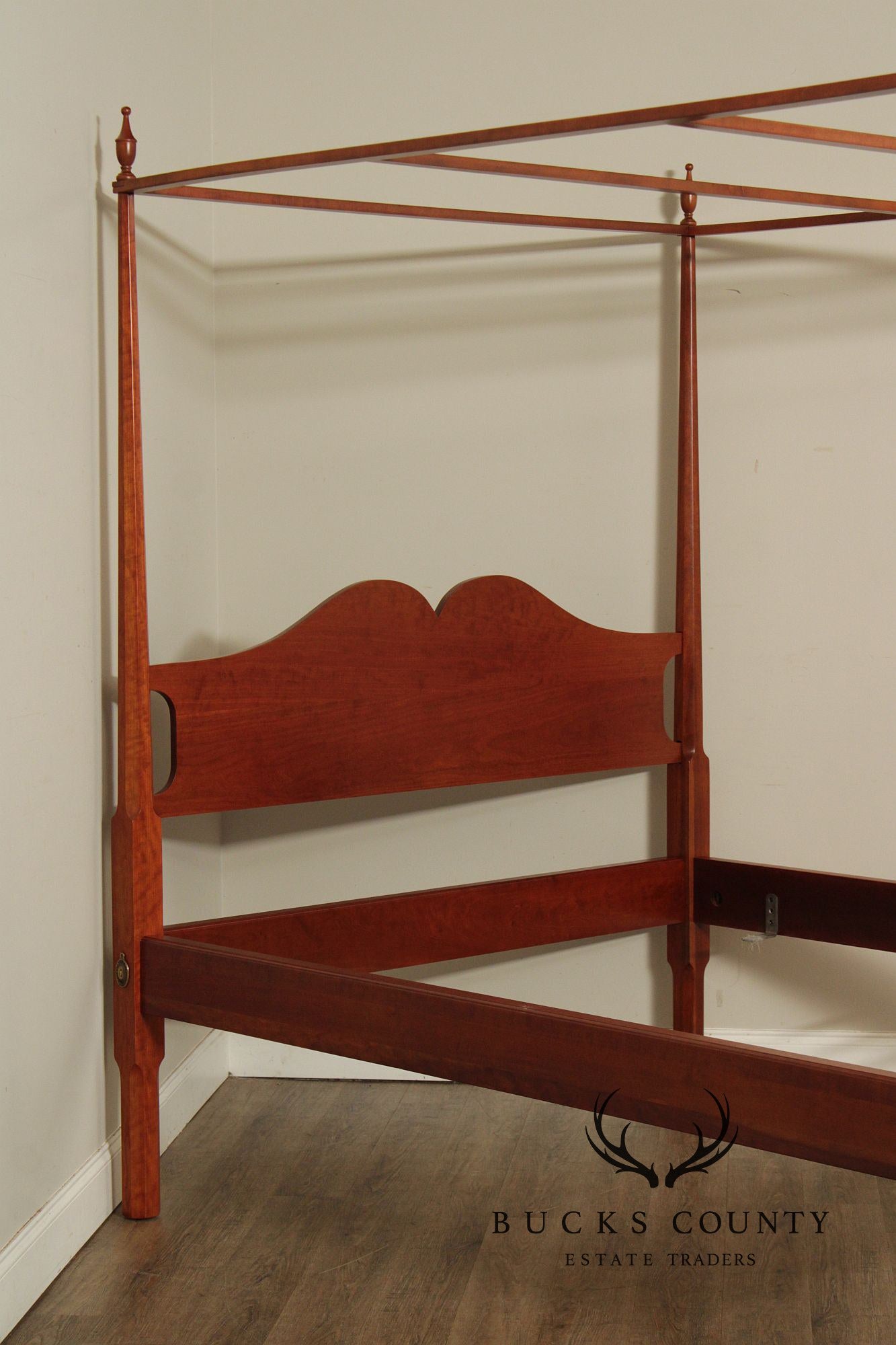 Norman’s Reproductions Solid Cherry Queen Size Four Poster Canopy Bed