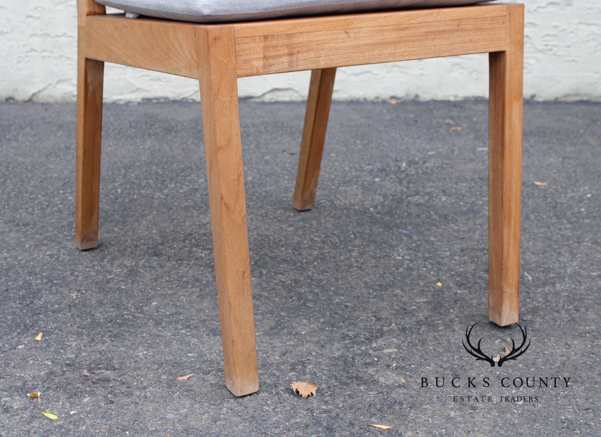 Contemporary Five-Piece Teak Outdoor Dining Set