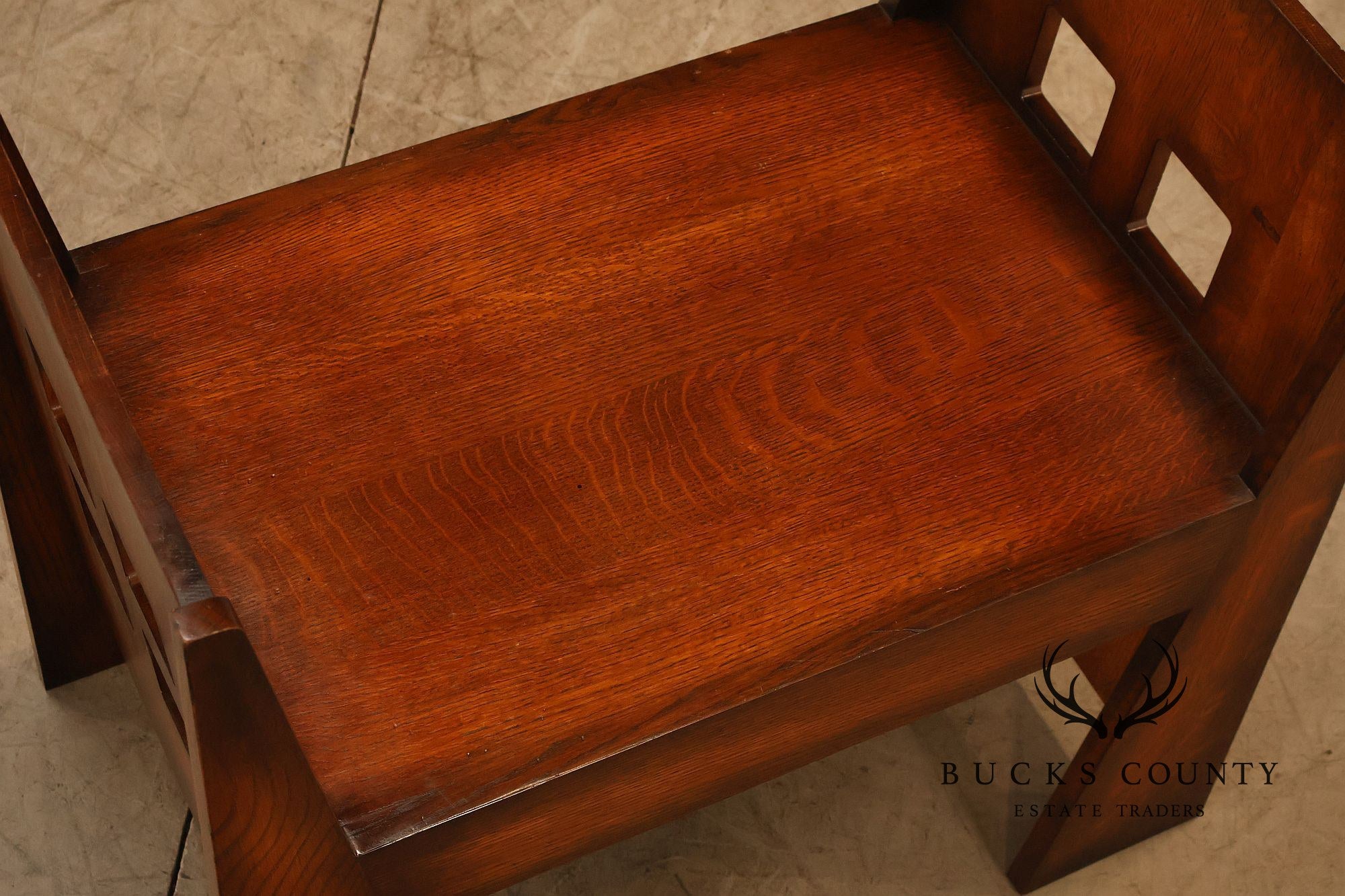 Stickley Mission Collection Oak Limbert Bench