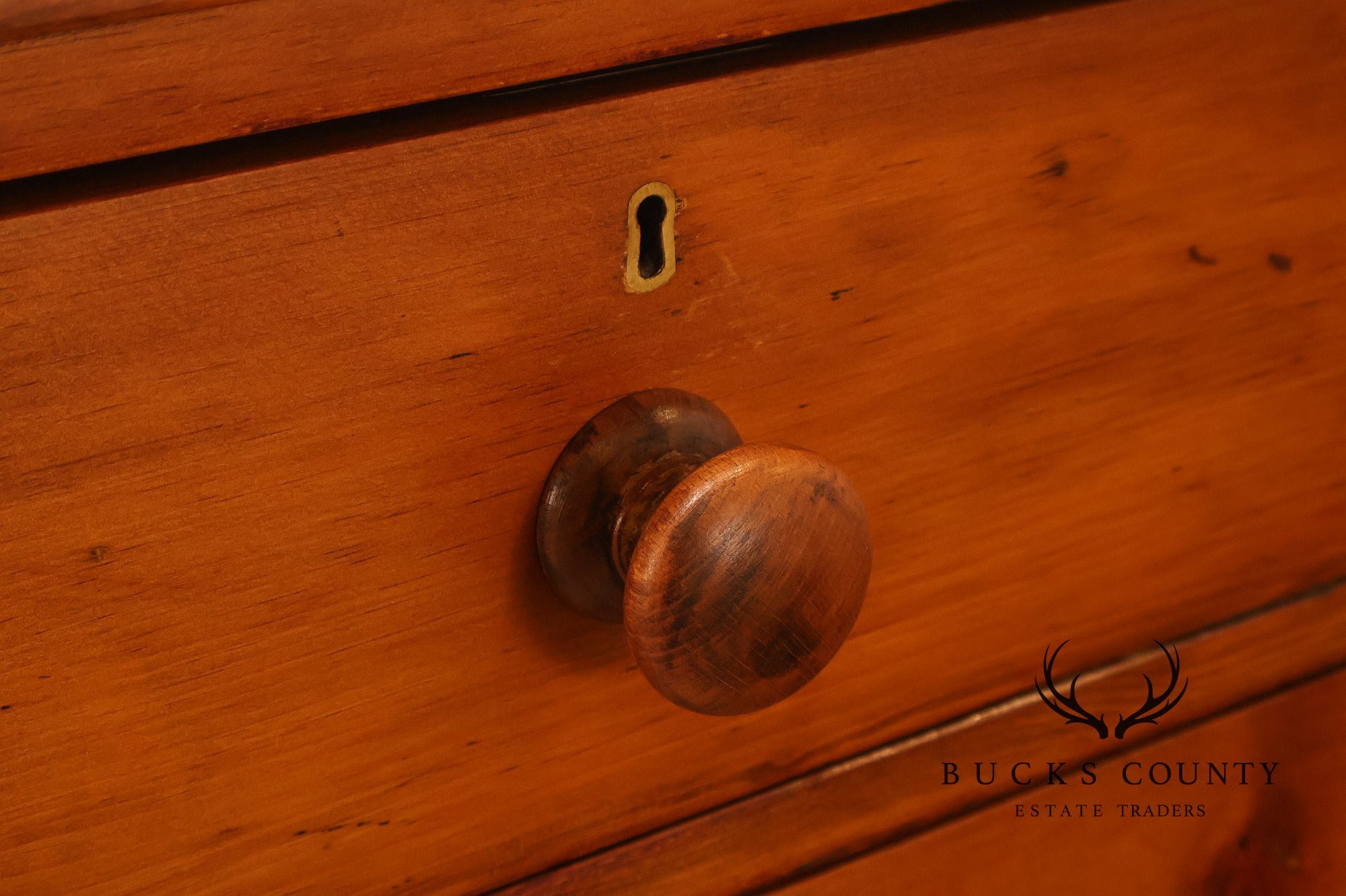 Antique Cottage Pine Chest Of Drawers