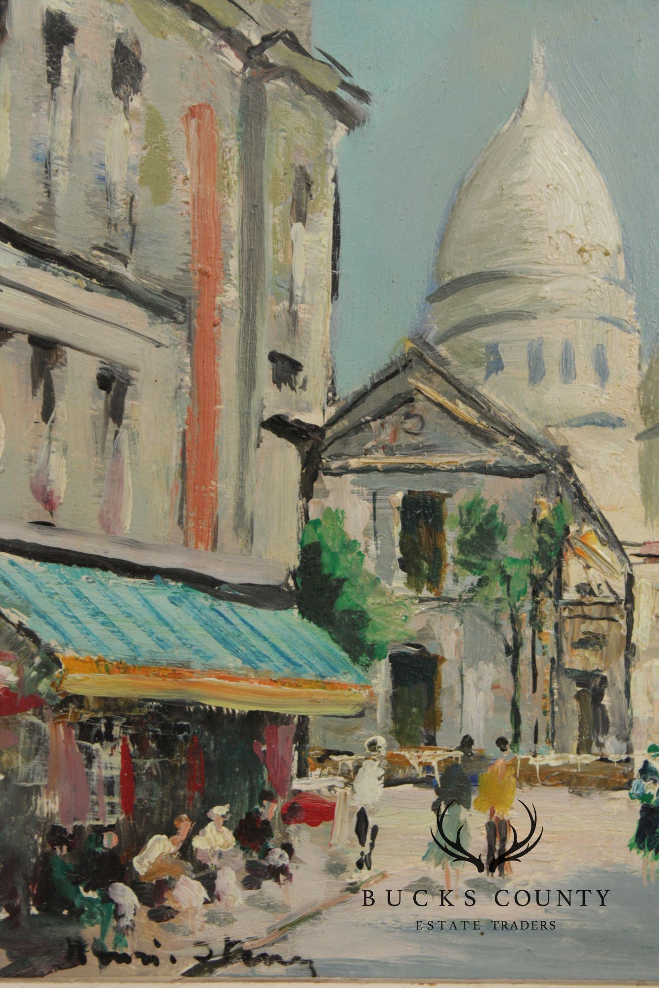 Henri Stenn Pair Of Framed Paintings, Place Du Tertre & Montmartre