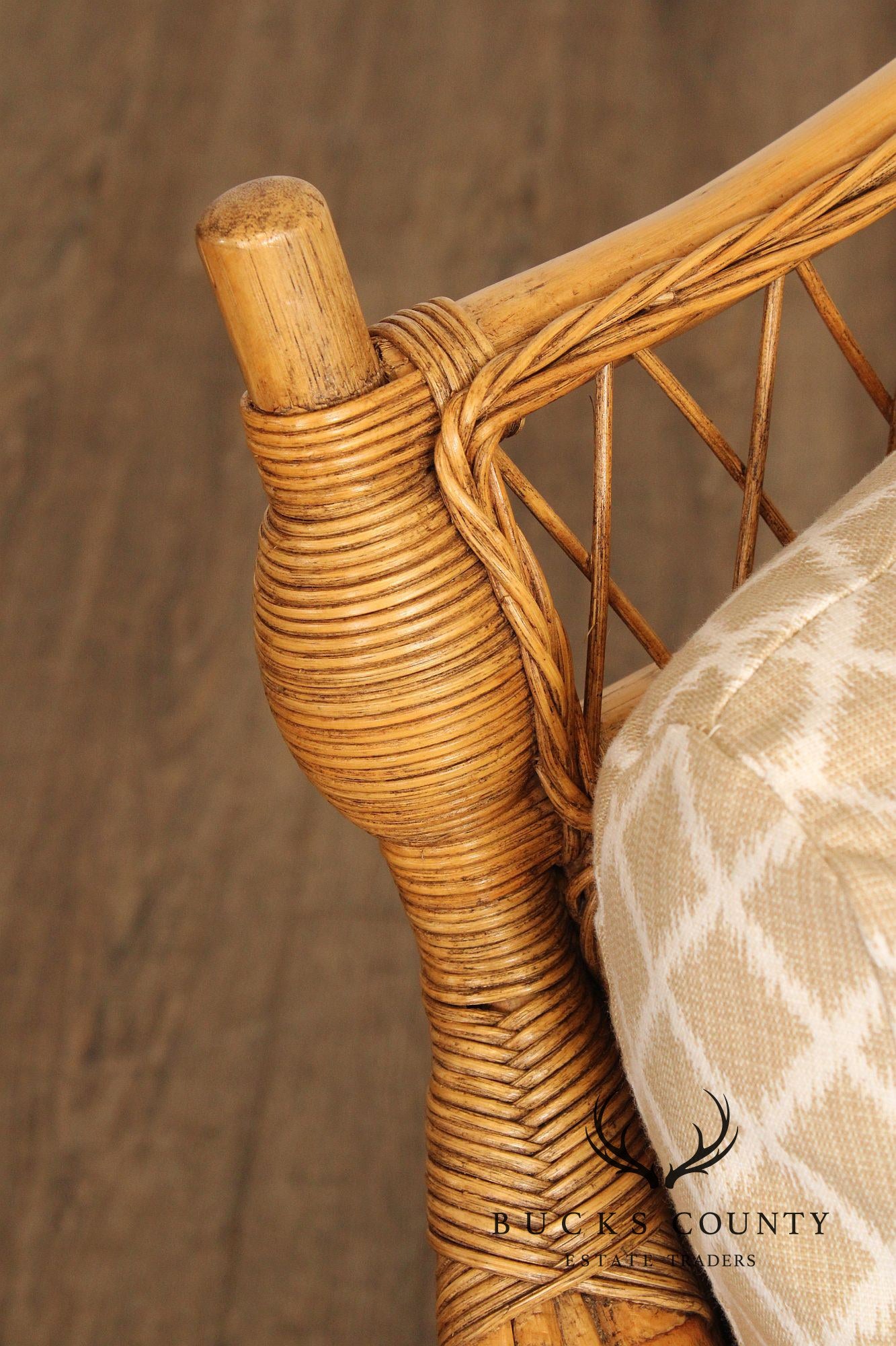 Braxton Culler Rattan and Wicker Loveseat