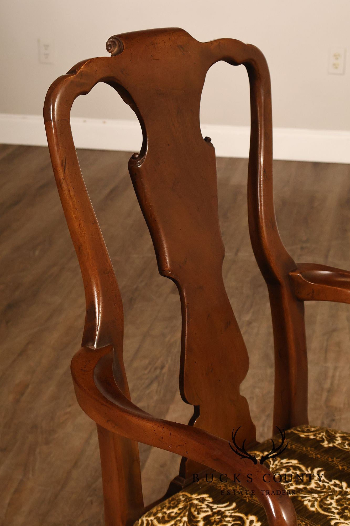 Henredon '18th Century Portfolio' Set Of Six Walnut Dining Chairs