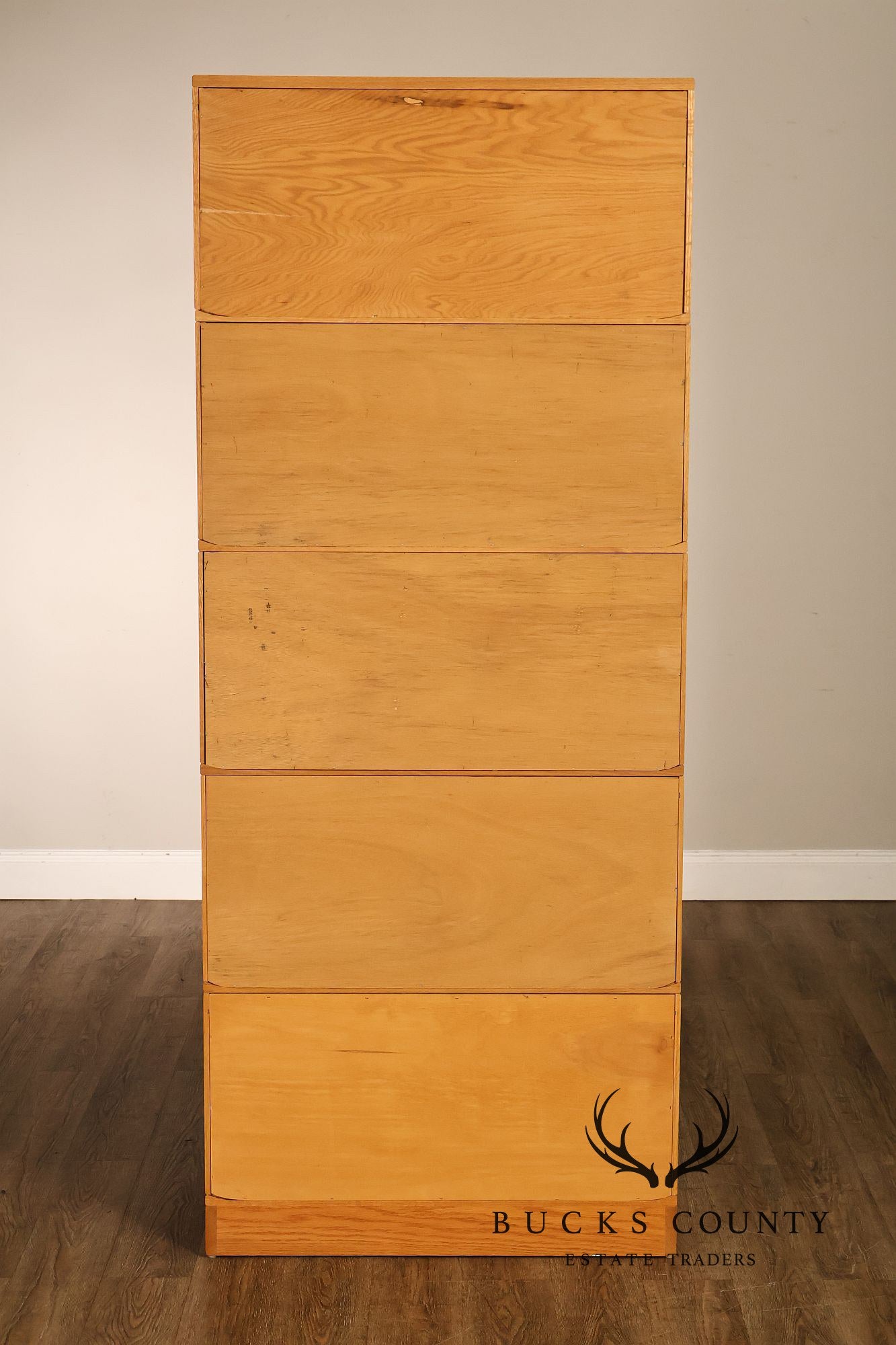Amish Made Oak Five Stack Barrister Bookcase