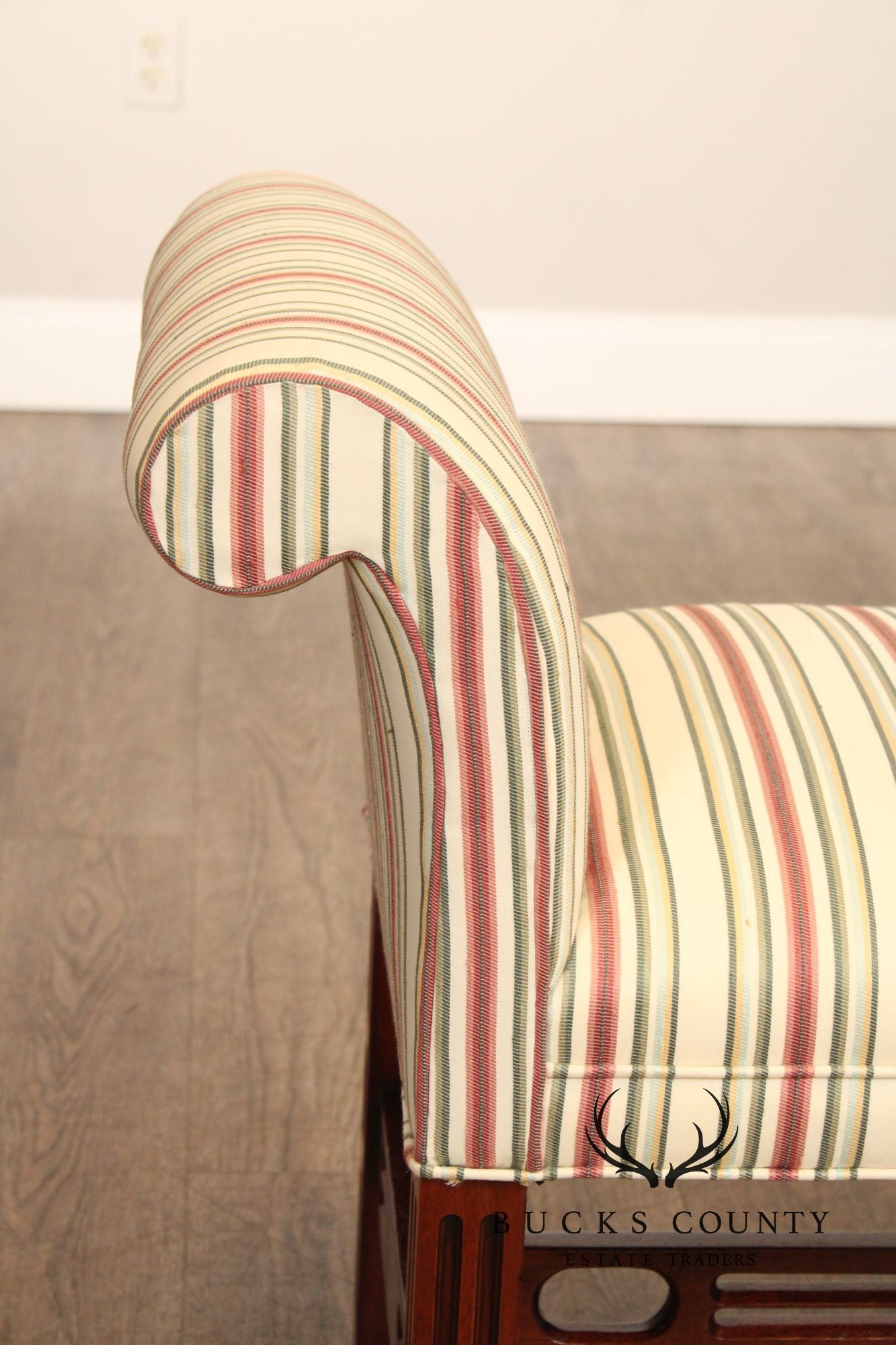 Southwood Chippendale Style Mahogany Window Bench