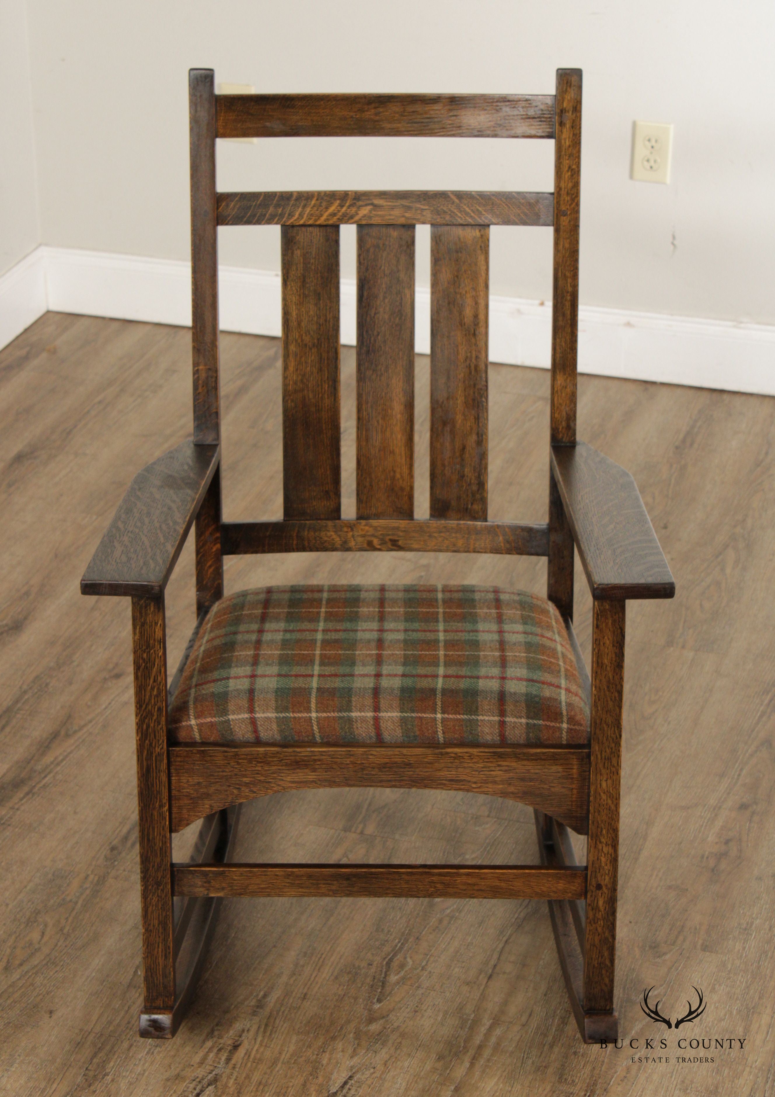 Stickley Mission Collection Harvey Ellis Oak Rocking Chair