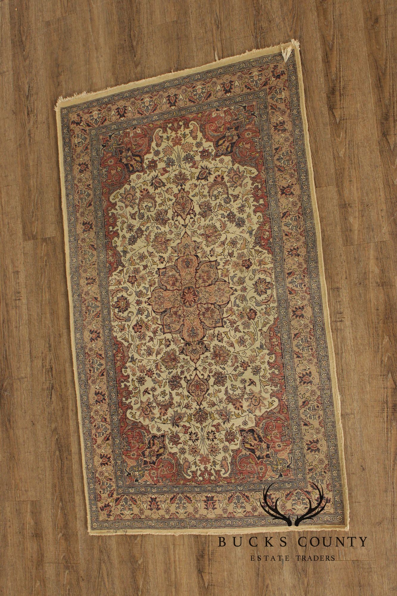 Persian Style Hand-Knotted Wool Area Rug – 2’ x 5’