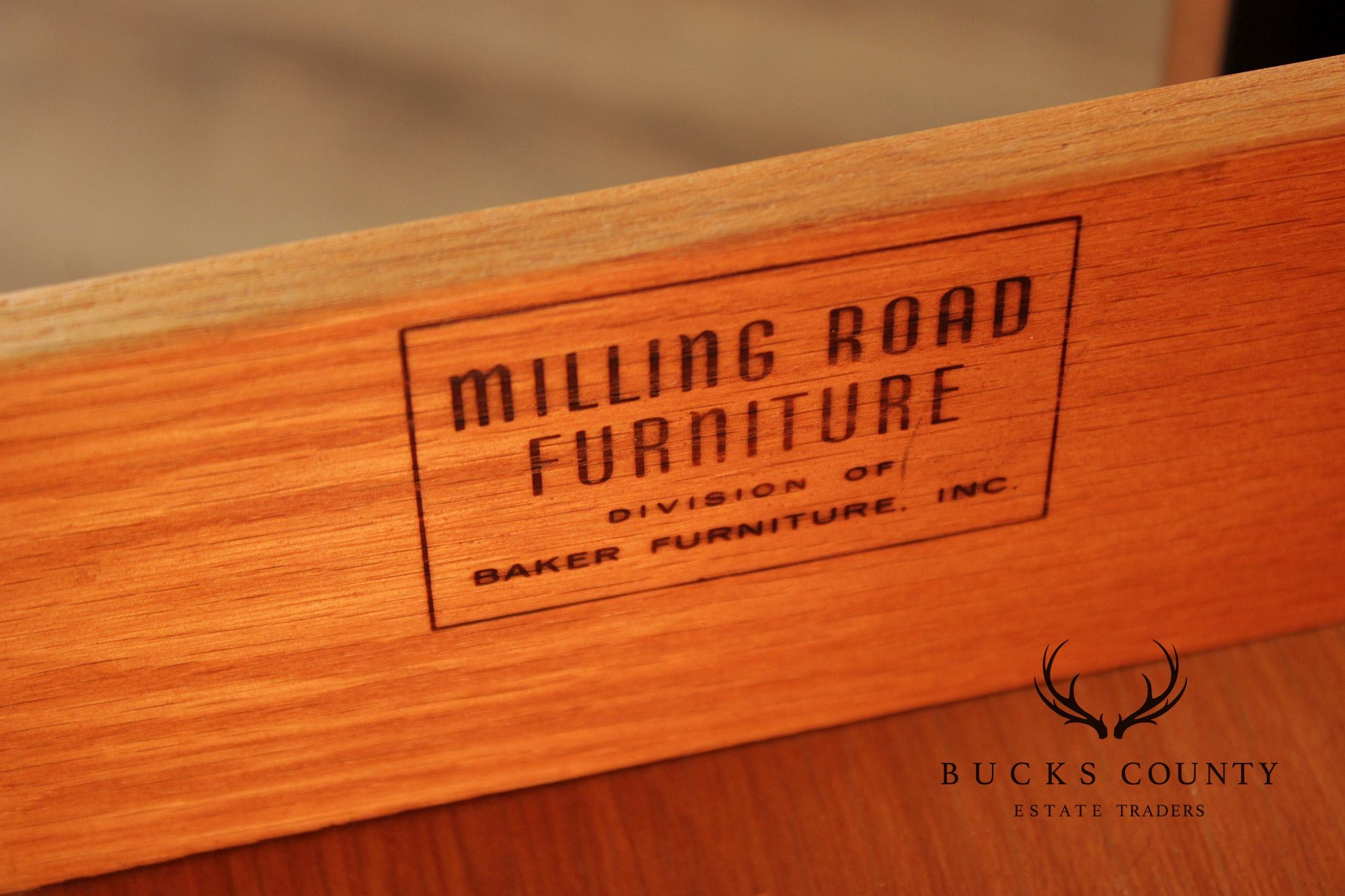 Baker Furniture Milling Road Directoire Style Walnut Rolling Server