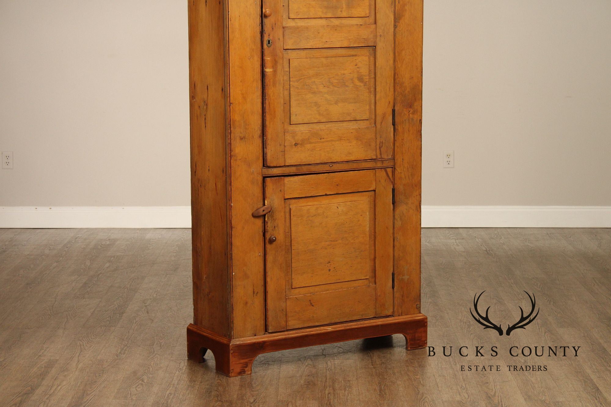 Antique American Primitive Pine Pantry Cupboard