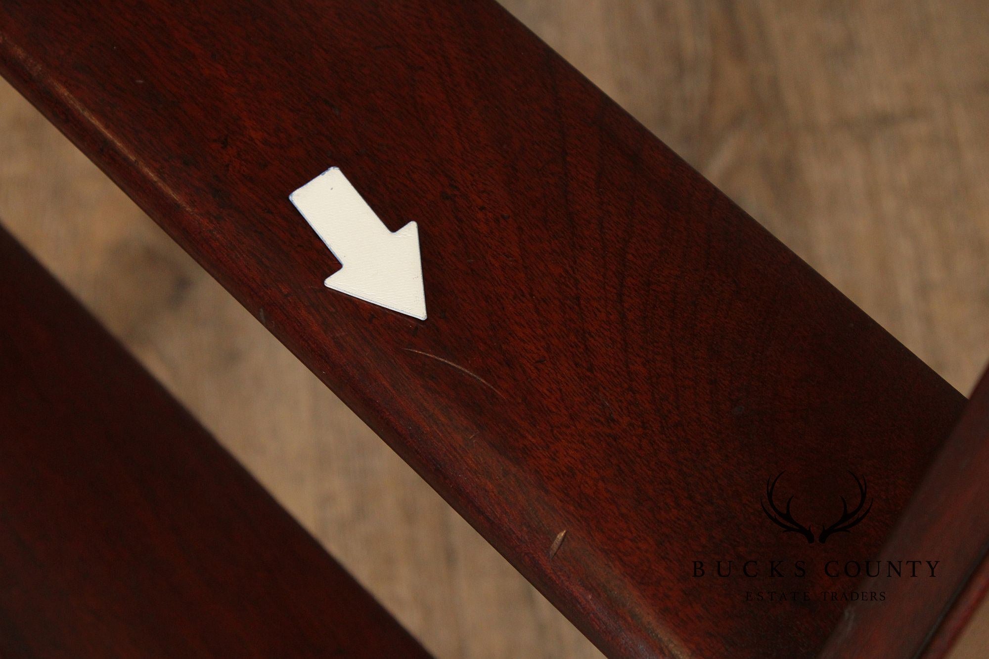 English Mahogany Library Ladder