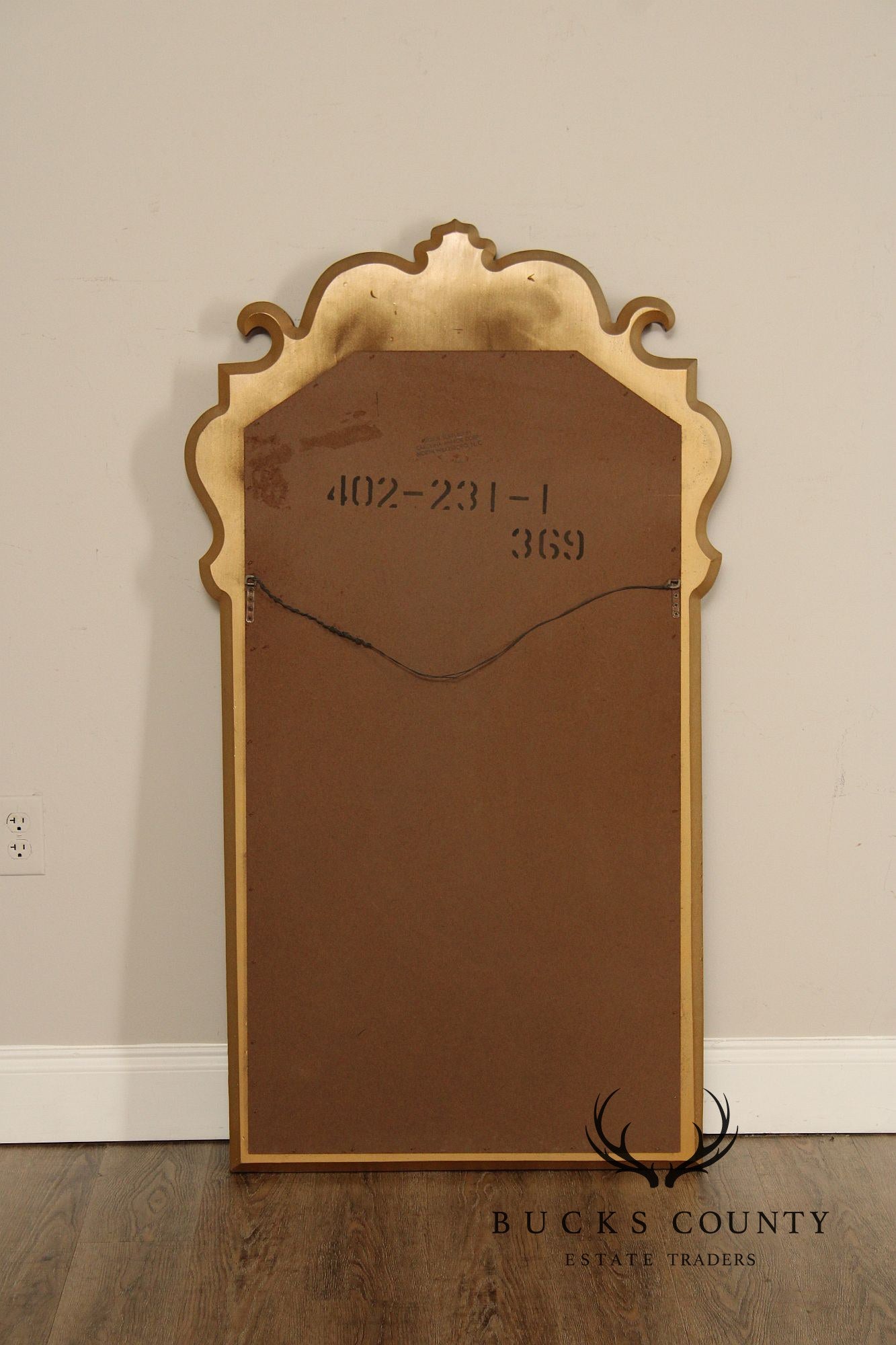 Carolina Mirror Co. Hollywood Regency Gilt Wall Mirror