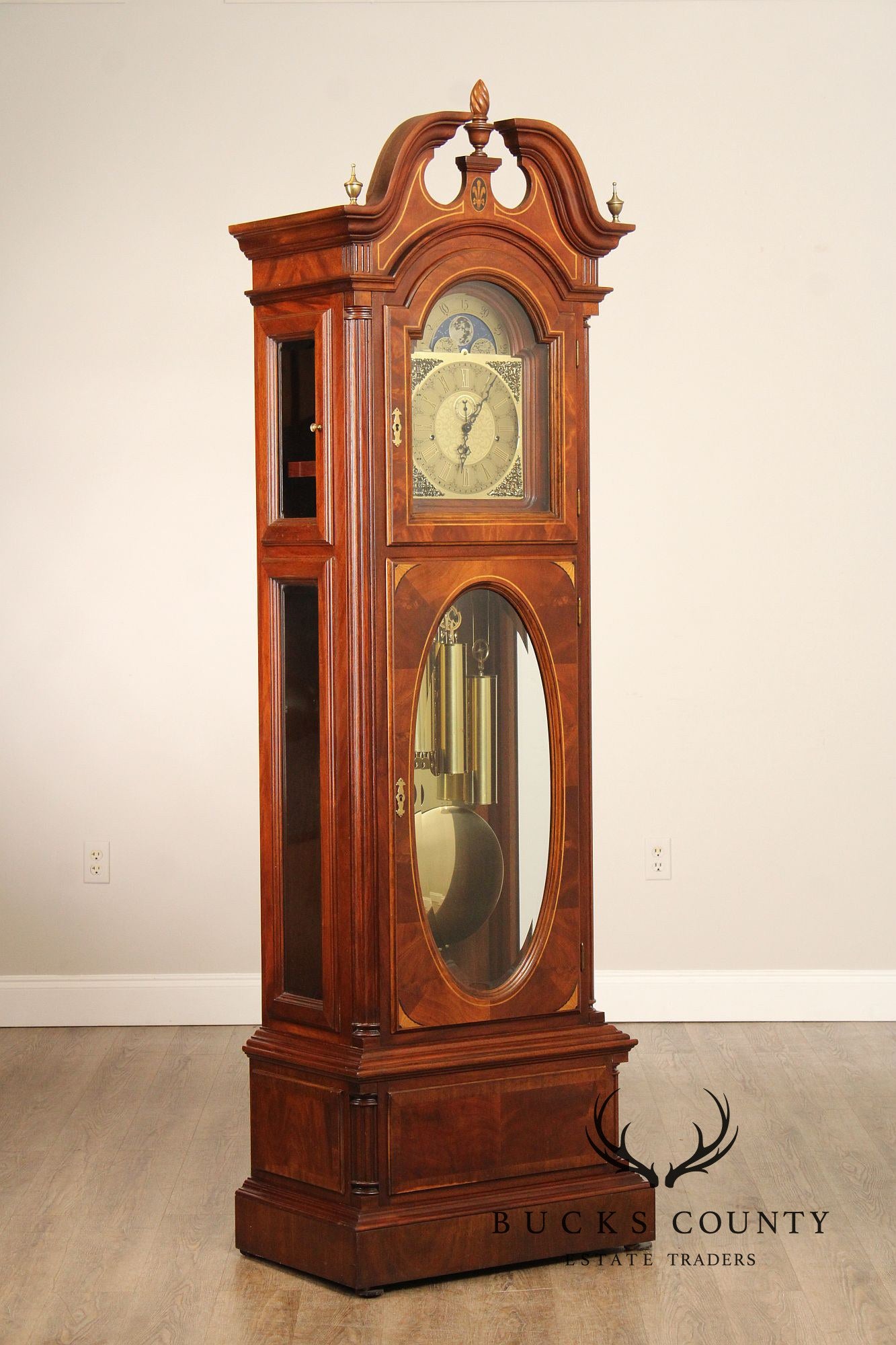 GMK Fancher 'Melrose' Mahogany Grandfather Clock