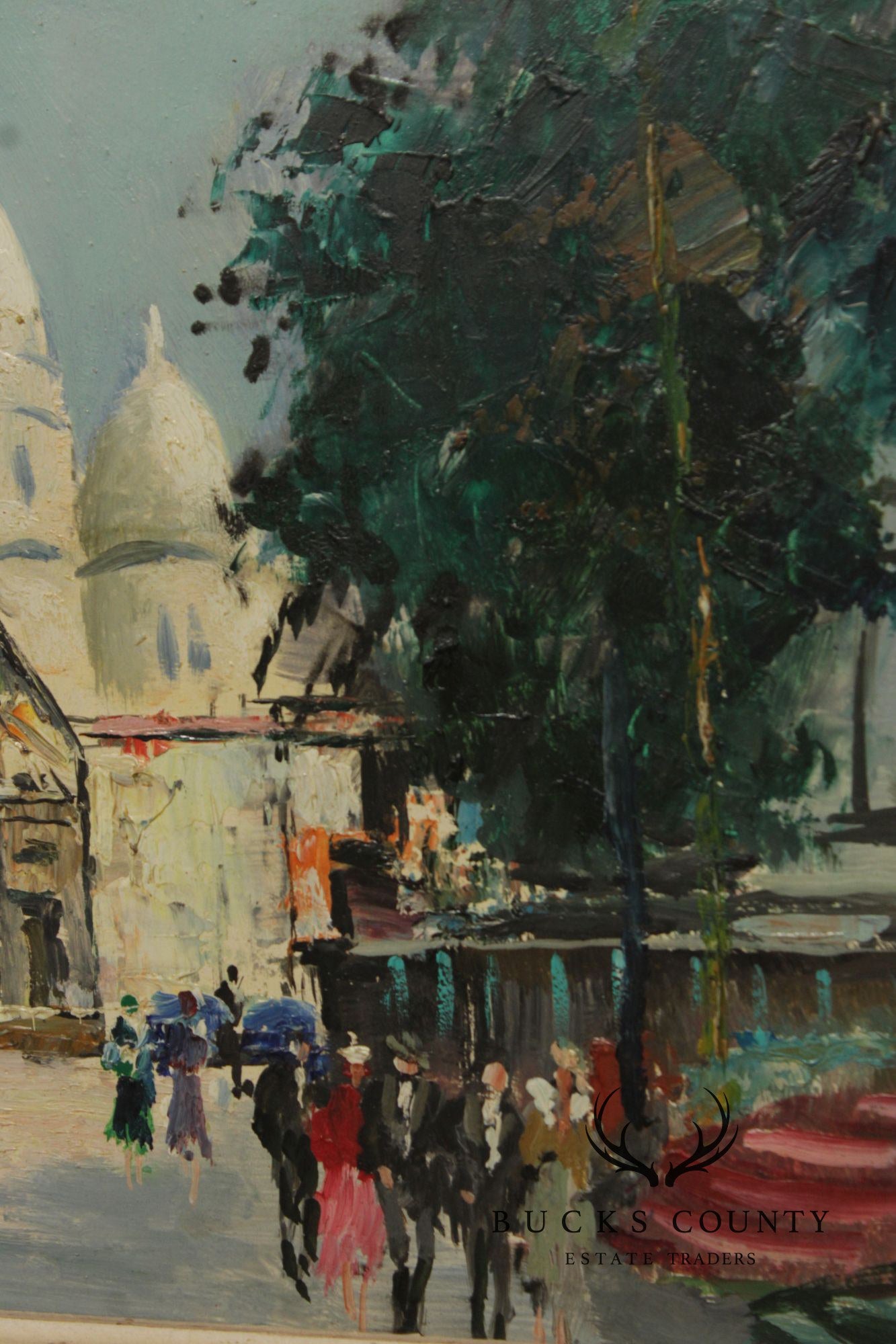 Henri Stenn Pair Of Framed Paintings, Place Du Tertre & Montmartre